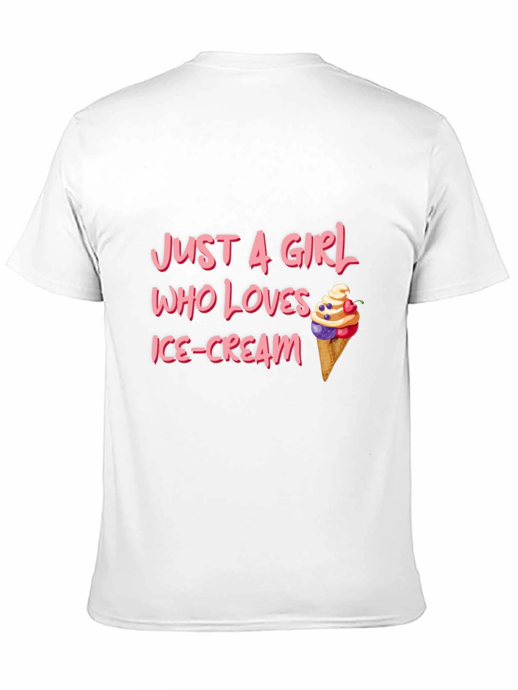 Just A Girl Who Loves Ice Cream T-Shirt