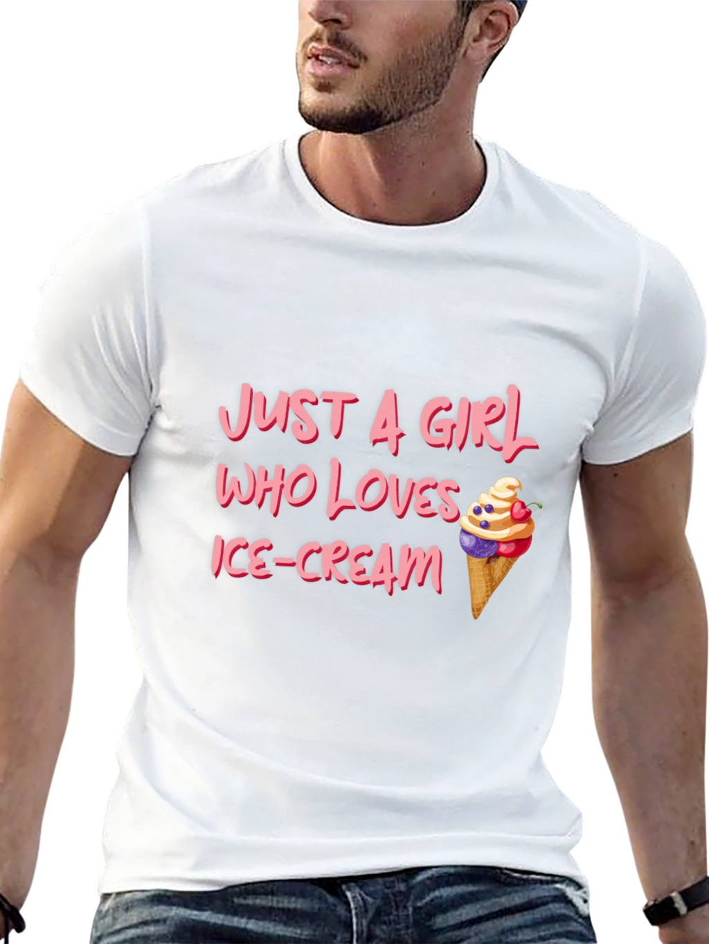 Just A Girl Who Loves Ice Cream T-Shirt