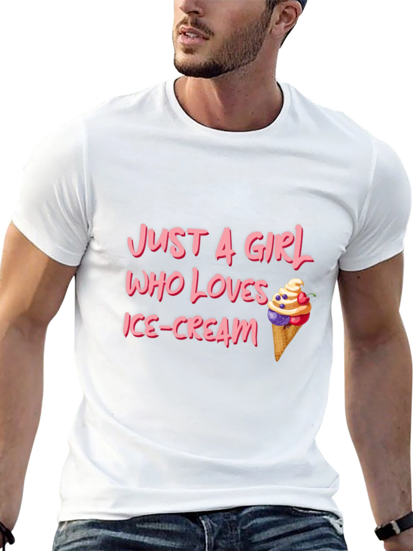 Just A Girl Who Loves Ice Cream T-Shirt