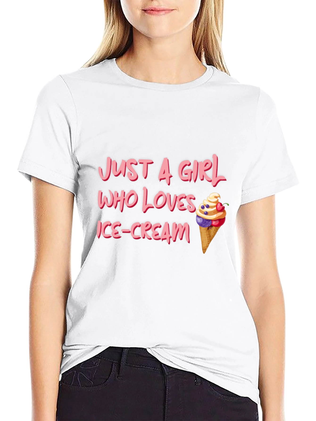 Just A Girl Who Loves Ice Cream T-Shirt