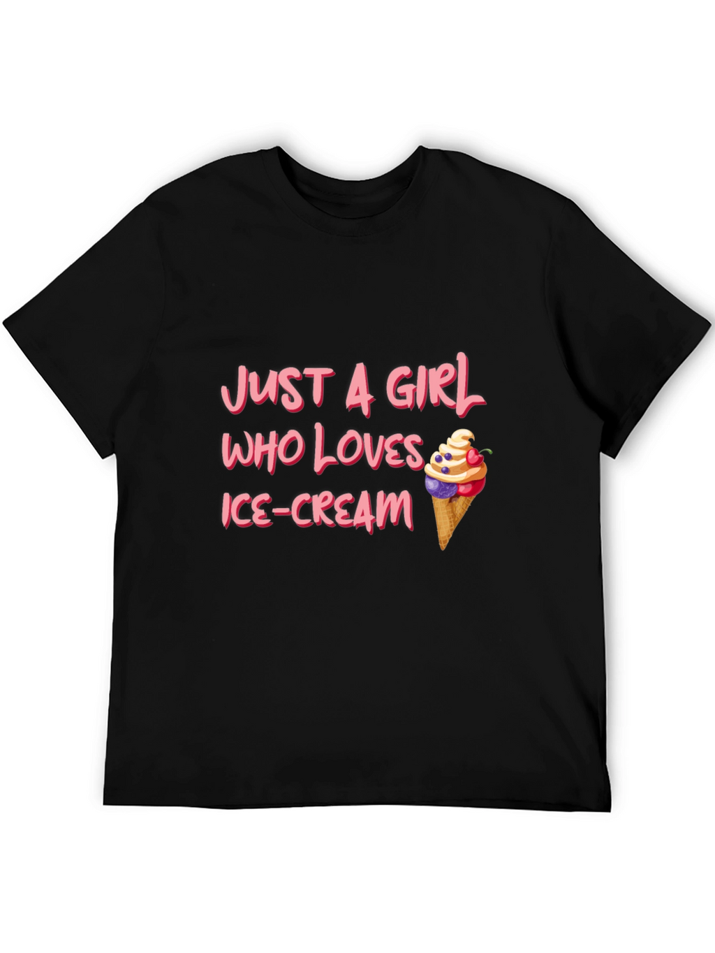Just A Girl Who Loves Ice Cream T-Shirt