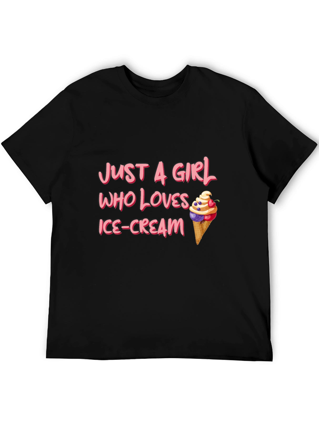 Just A Girl Who Loves Ice Cream T-Shirt