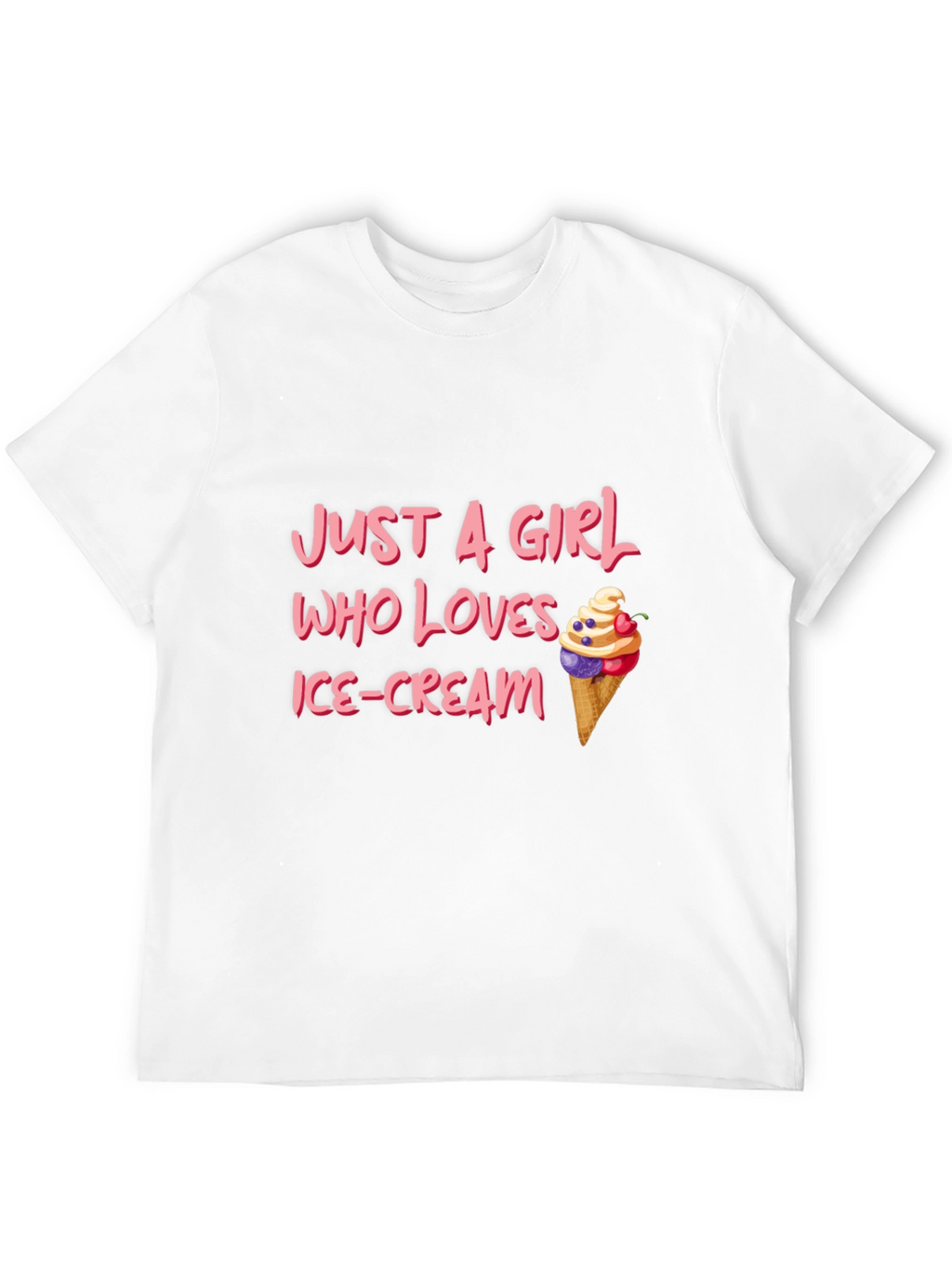 Just A Girl Who Loves Ice Cream T-Shirt