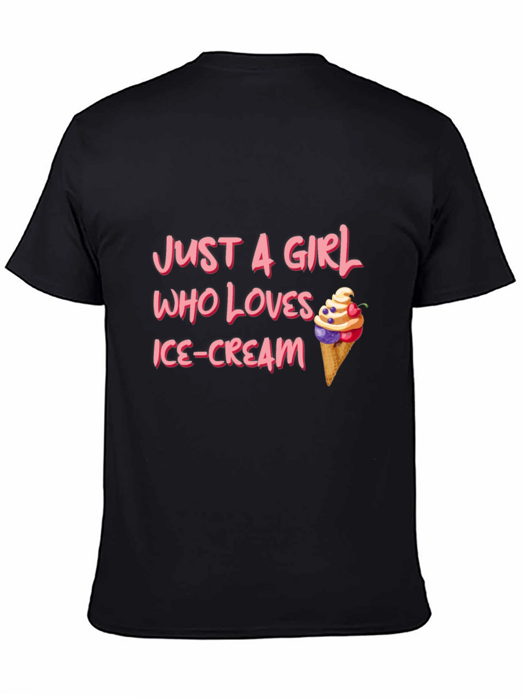 Just A Girl Who Loves Ice Cream T-Shirt