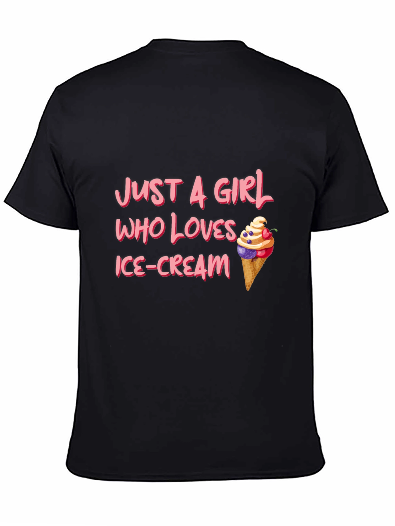 Just A Girl Who Loves Ice Cream T-Shirt