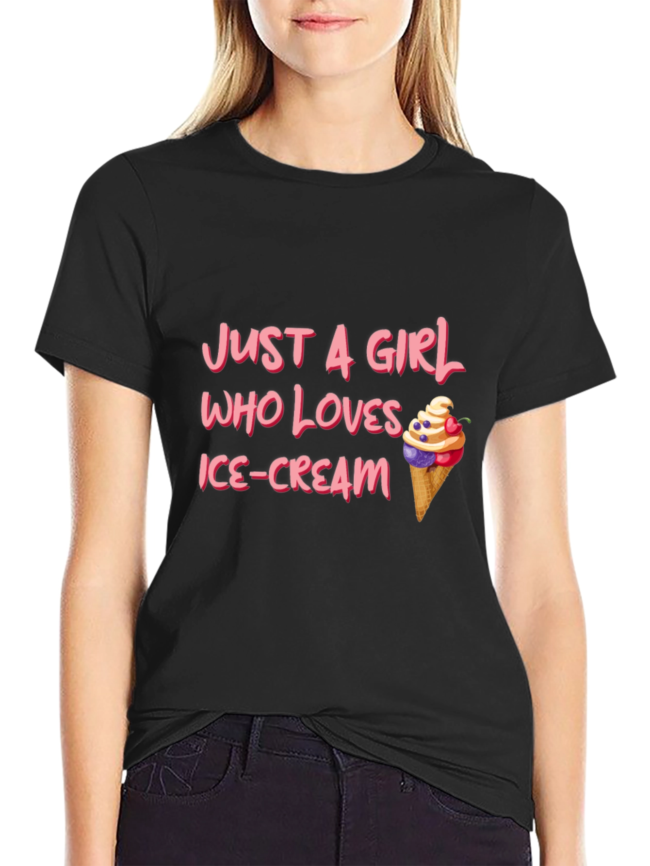 Just A Girl Who Loves Ice Cream T-Shirt