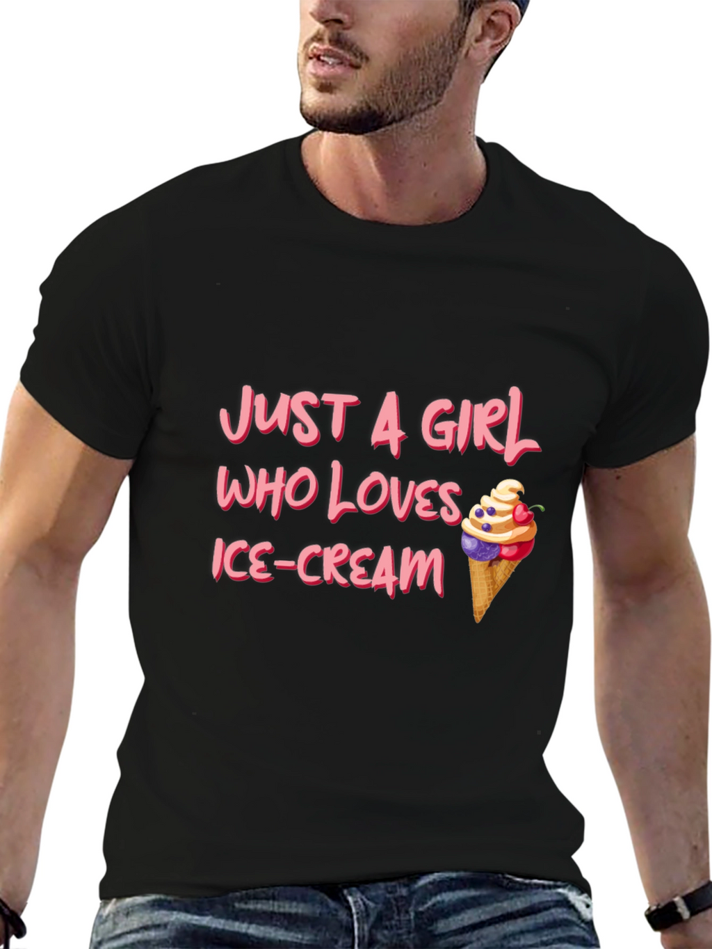 Just A Girl Who Loves Ice Cream T-Shirt