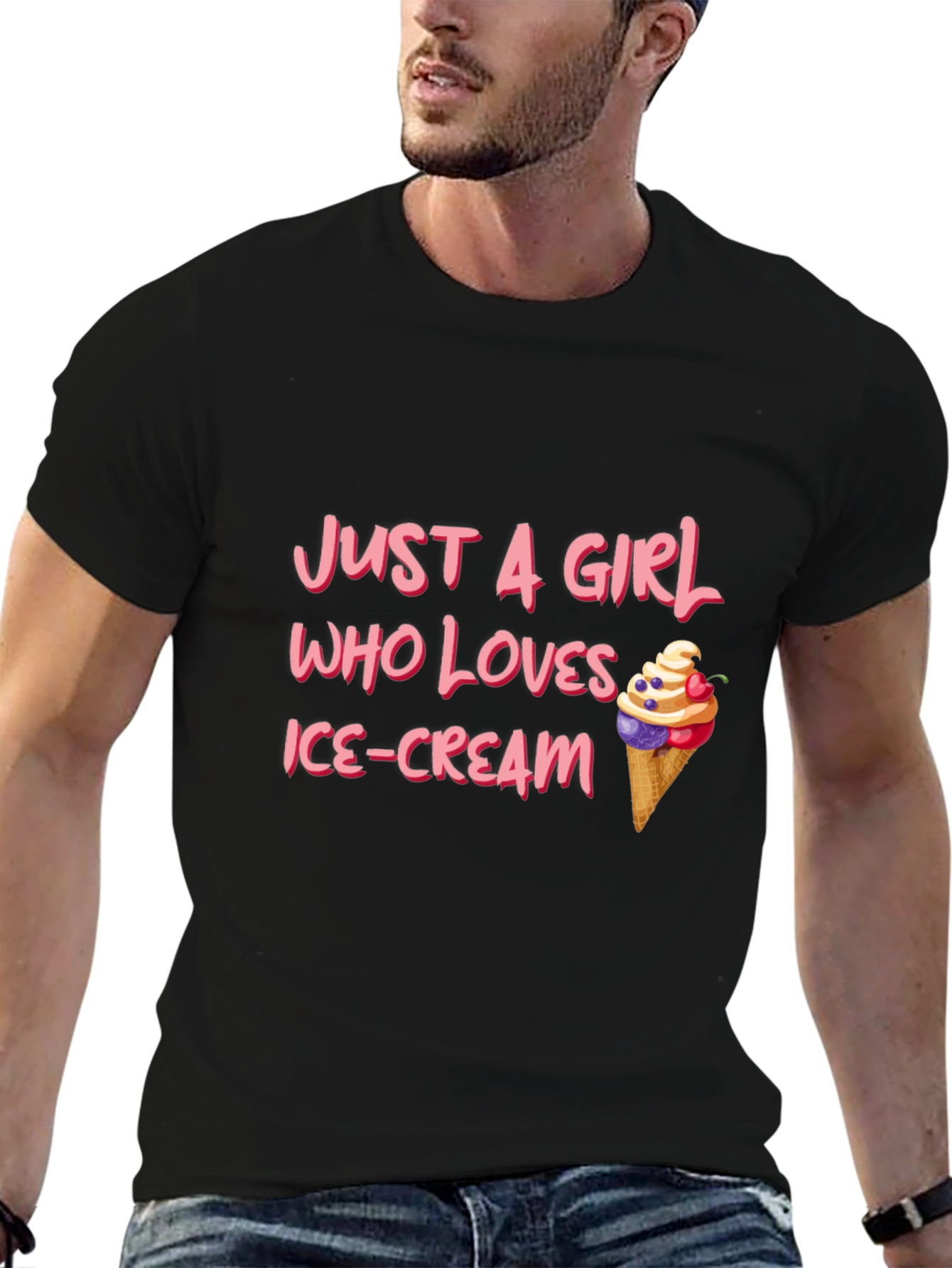 Just A Girl Who Loves Ice Cream T-Shirt