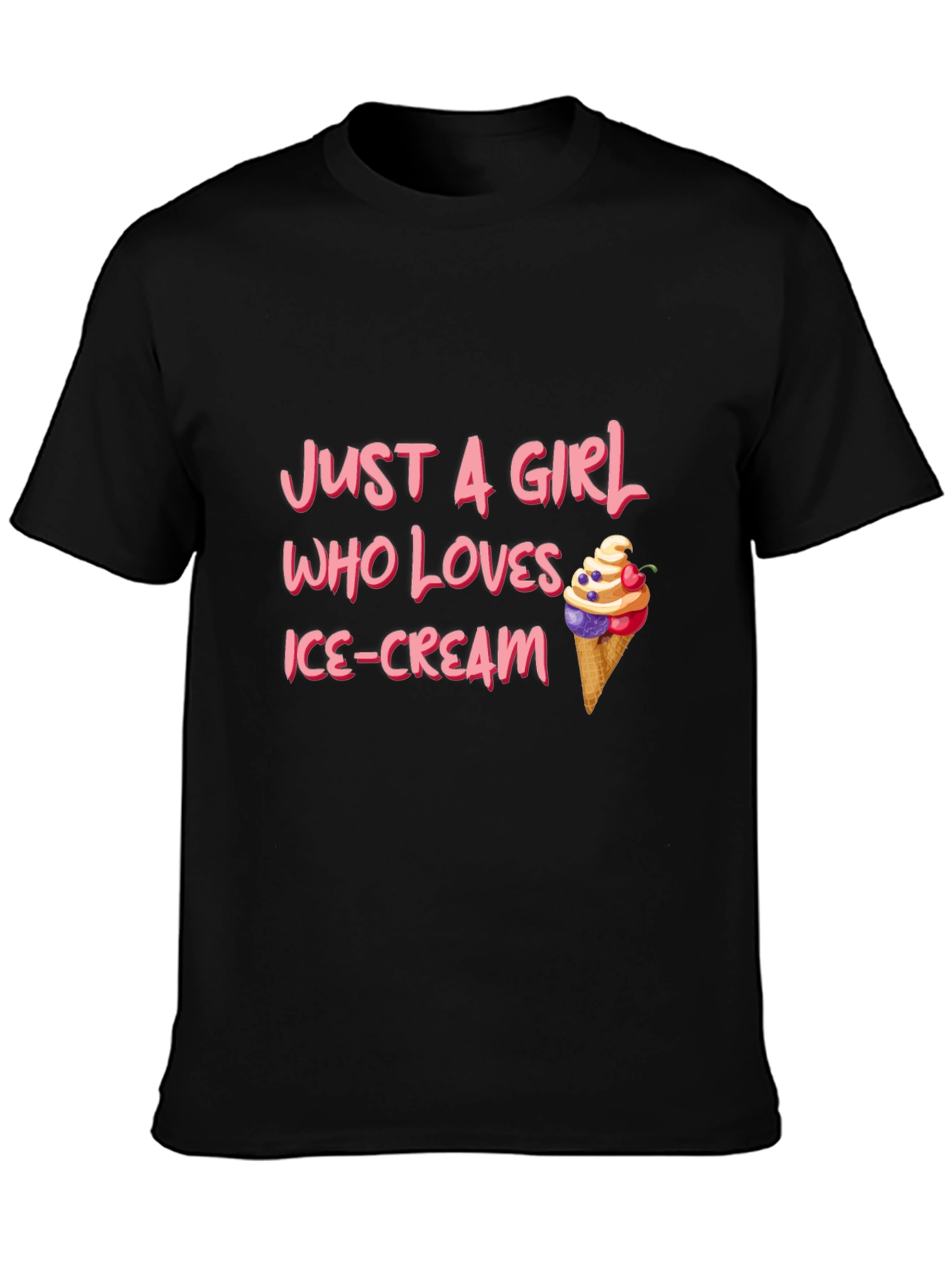 Just A Girl Who Loves Ice Cream T-Shirt