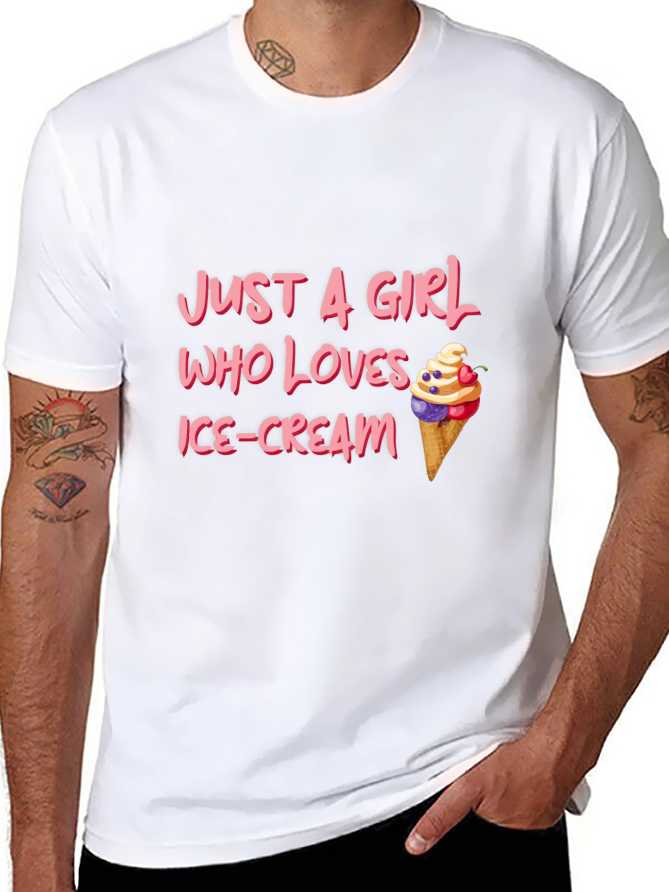 Just A Girl Who Loves Ice Cream T-Shirt