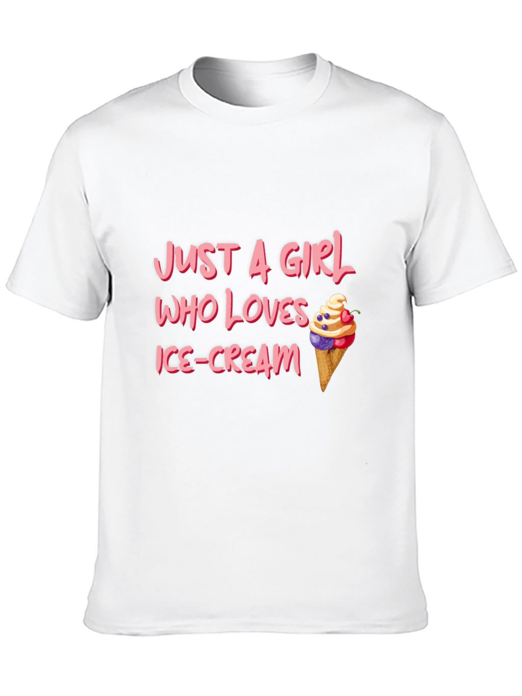 Just A Girl Who Loves Ice Cream T-Shirt