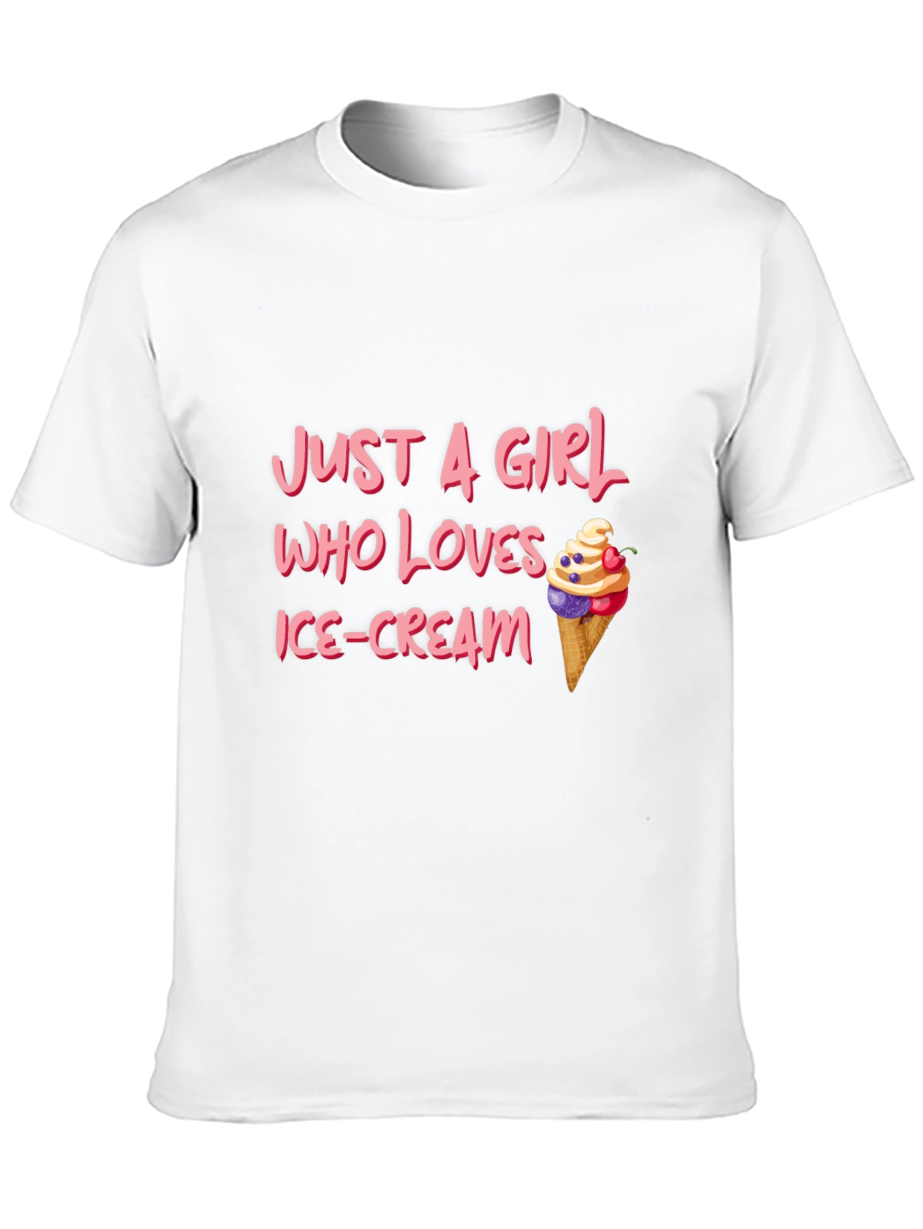 Just A Girl Who Loves Ice Cream T-Shirt
