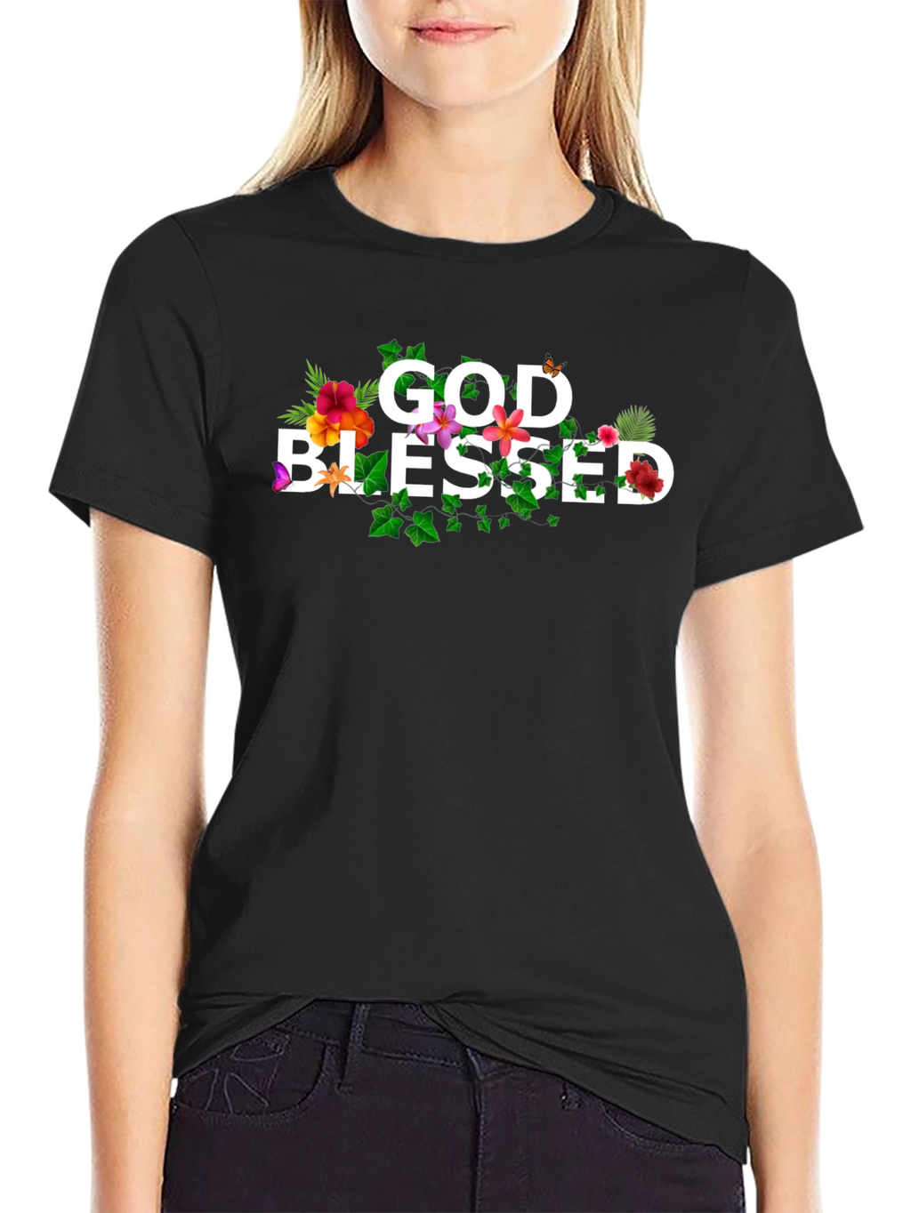 God Blessed Floral T-Shirt
