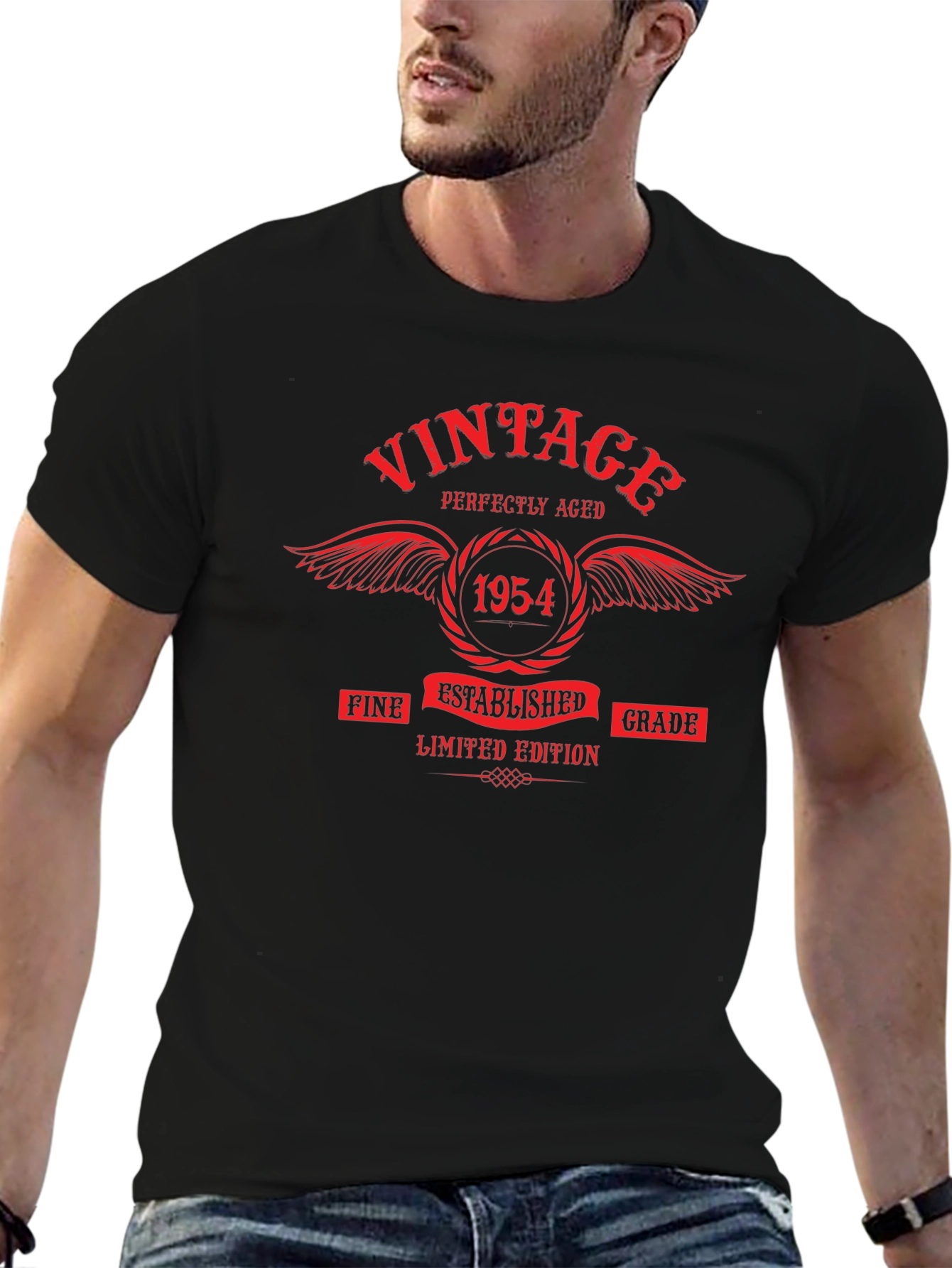 Vintage 1954 Limited Edition Black T-Shirt