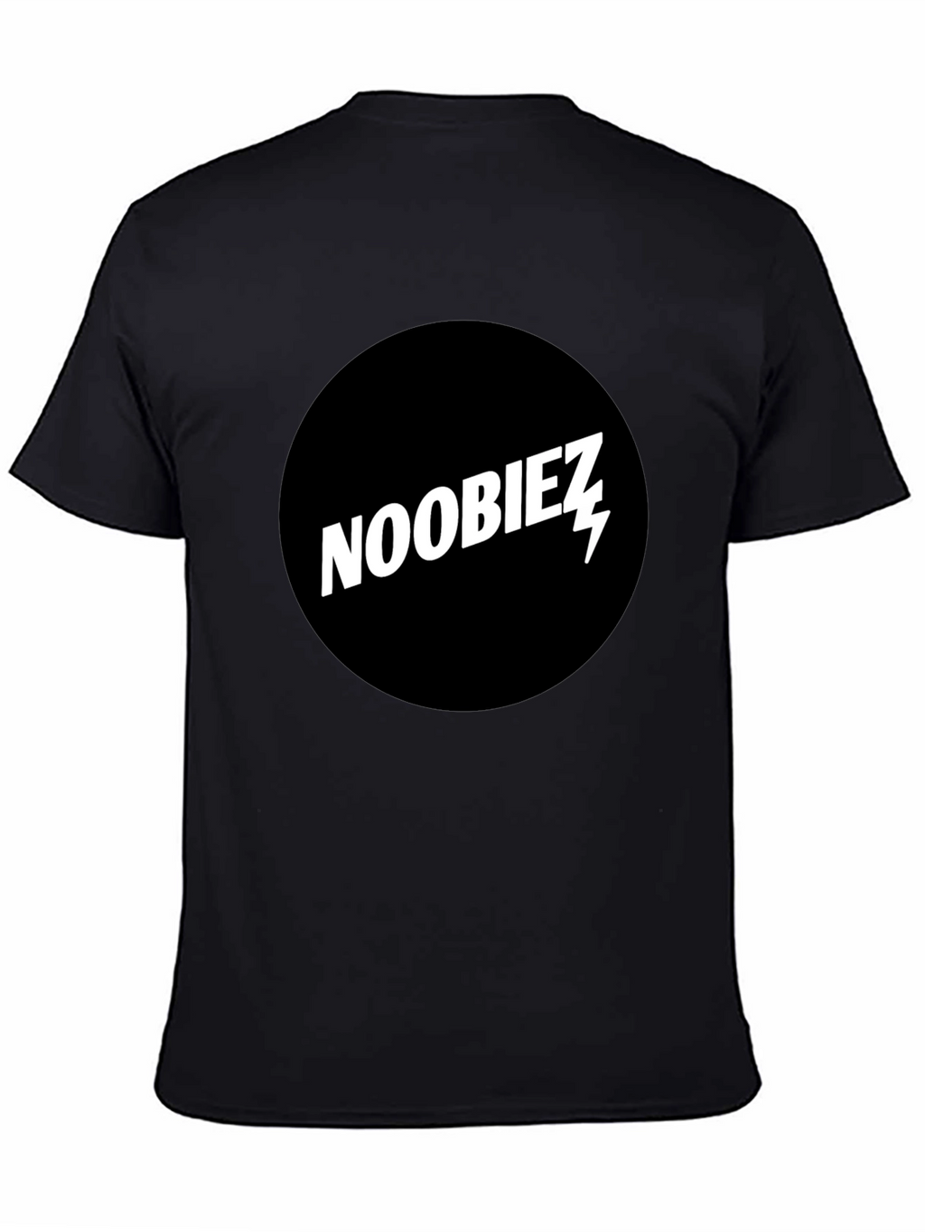Noobiez Graphic Tee - Black Cotton Crew Neck T-Shirt