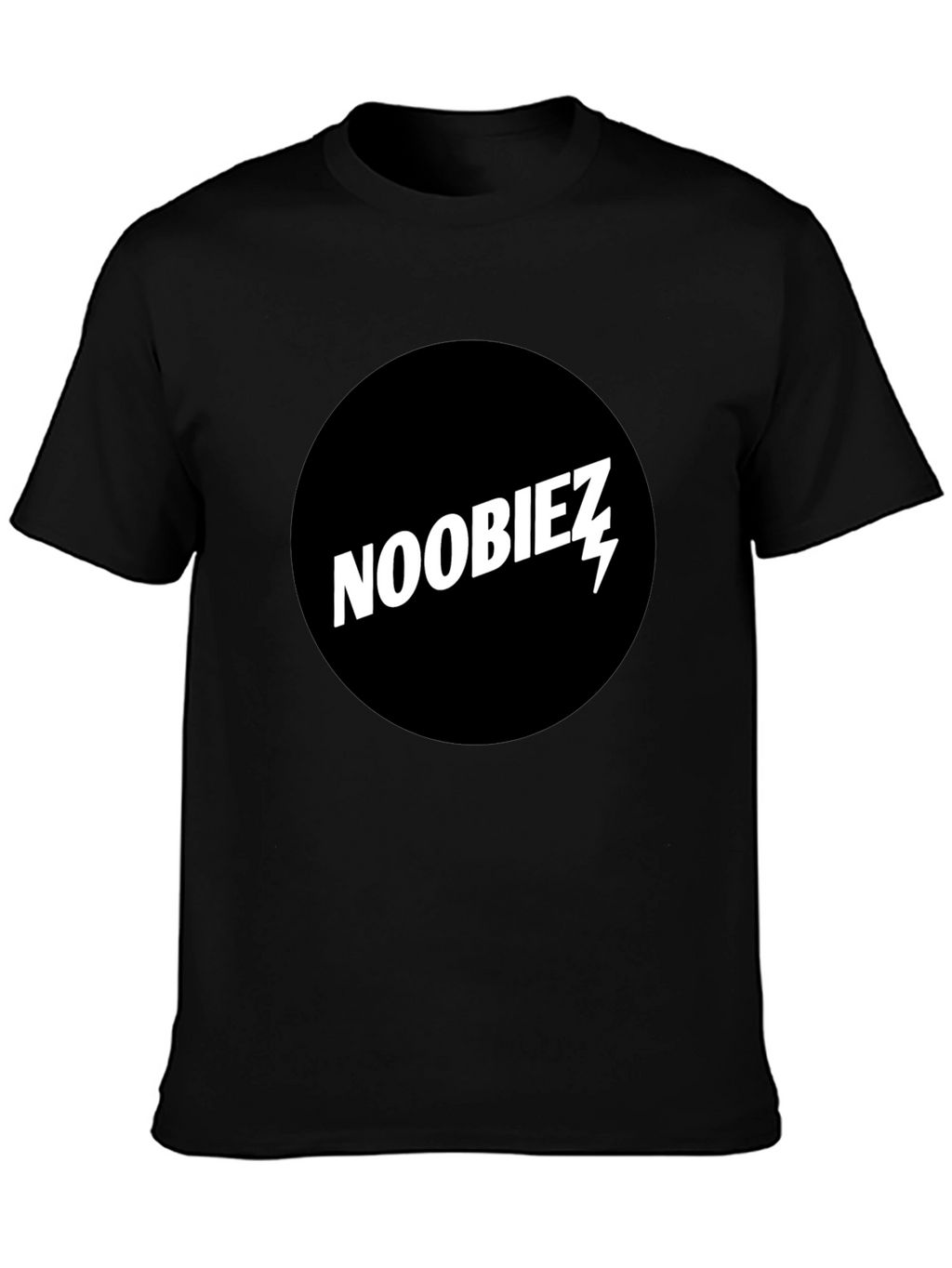 Noobiez Graphic Tee - Black Cotton Crew Neck T-Shirt