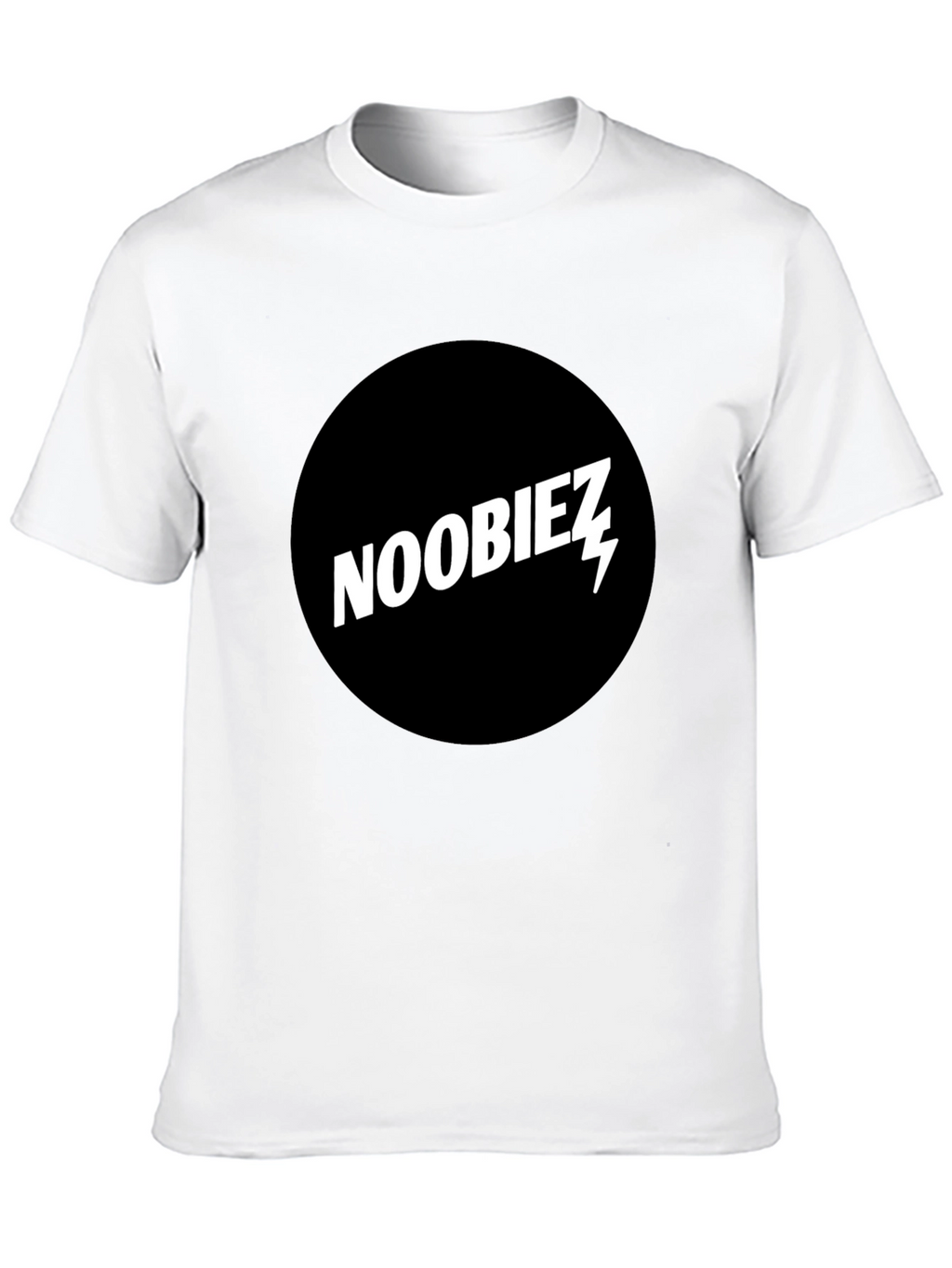 Noobiez Graphic Tee - Black Cotton Crew Neck T-Shirt