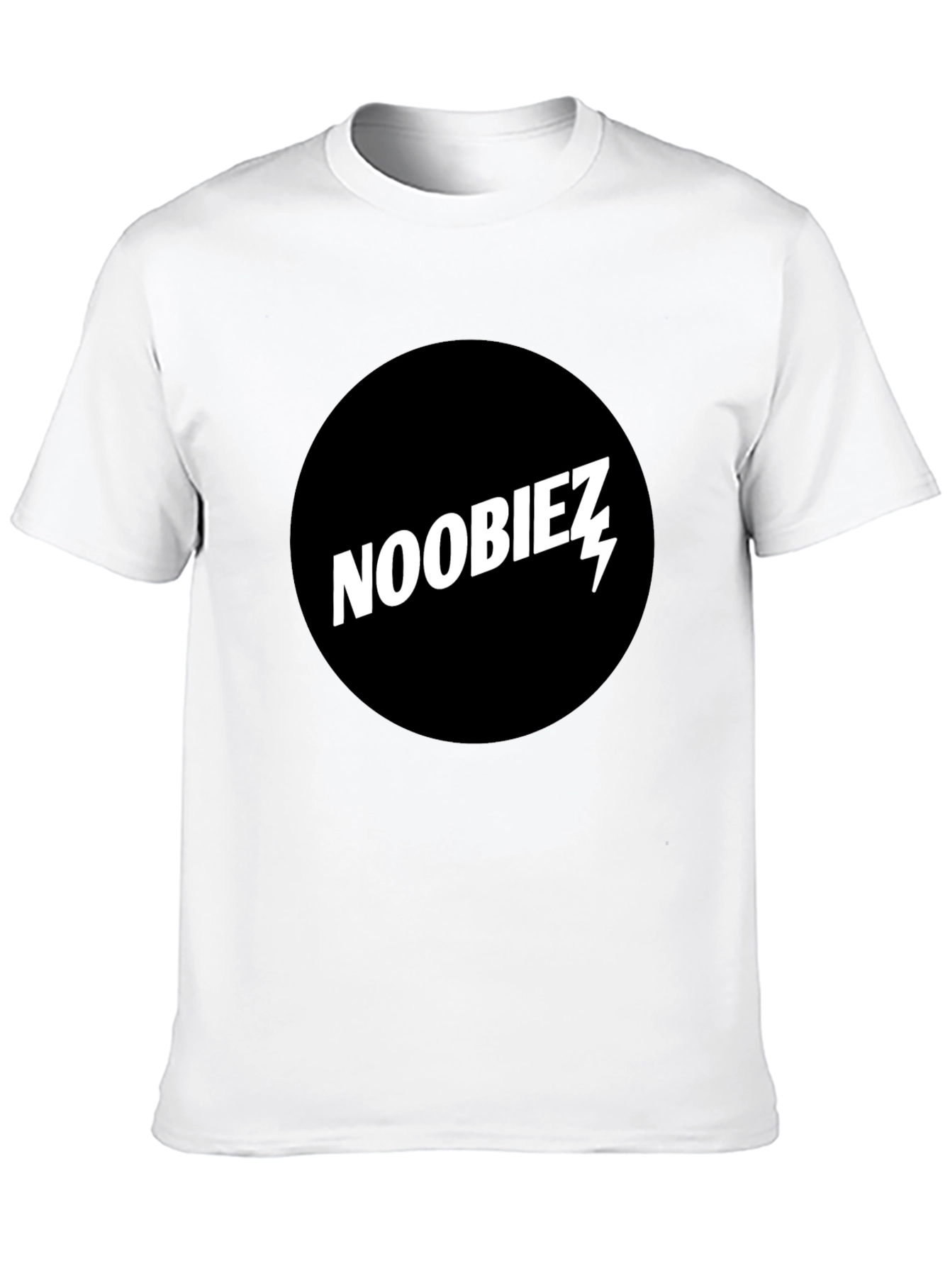 Noobiez Graphic Tee - Black Cotton Crew Neck T-Shirt