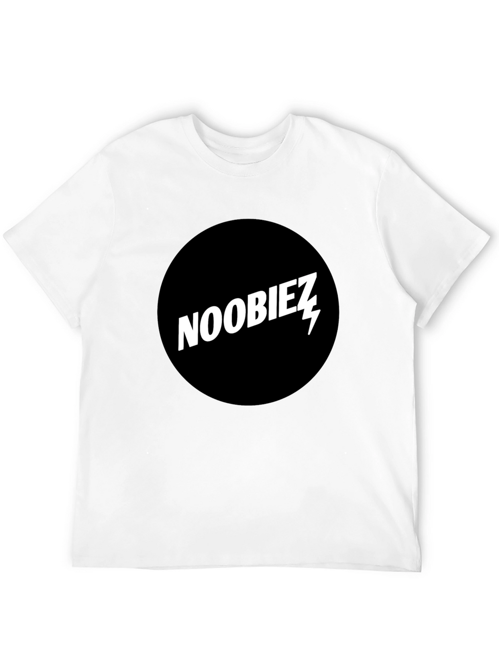 Noobiez Graphic Tee - Black Cotton Crew Neck T-Shirt