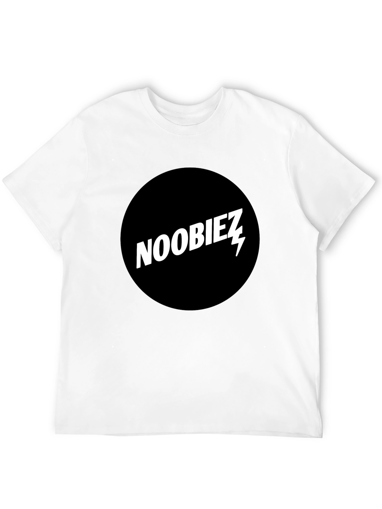 Noobiez Graphic Tee - Black Cotton Crew Neck T-Shirt
