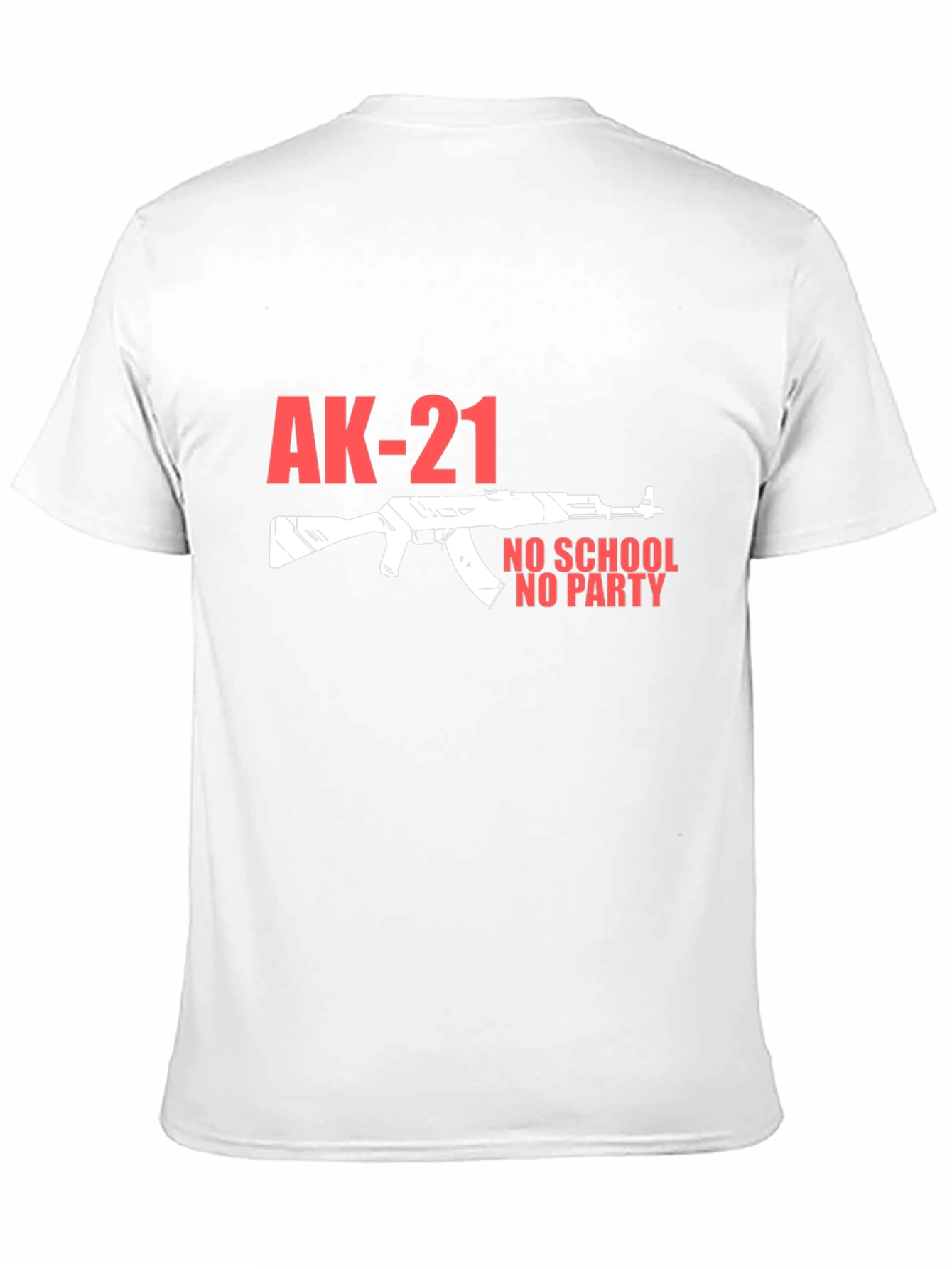 AK-21 No School No Party Black T-Shirt