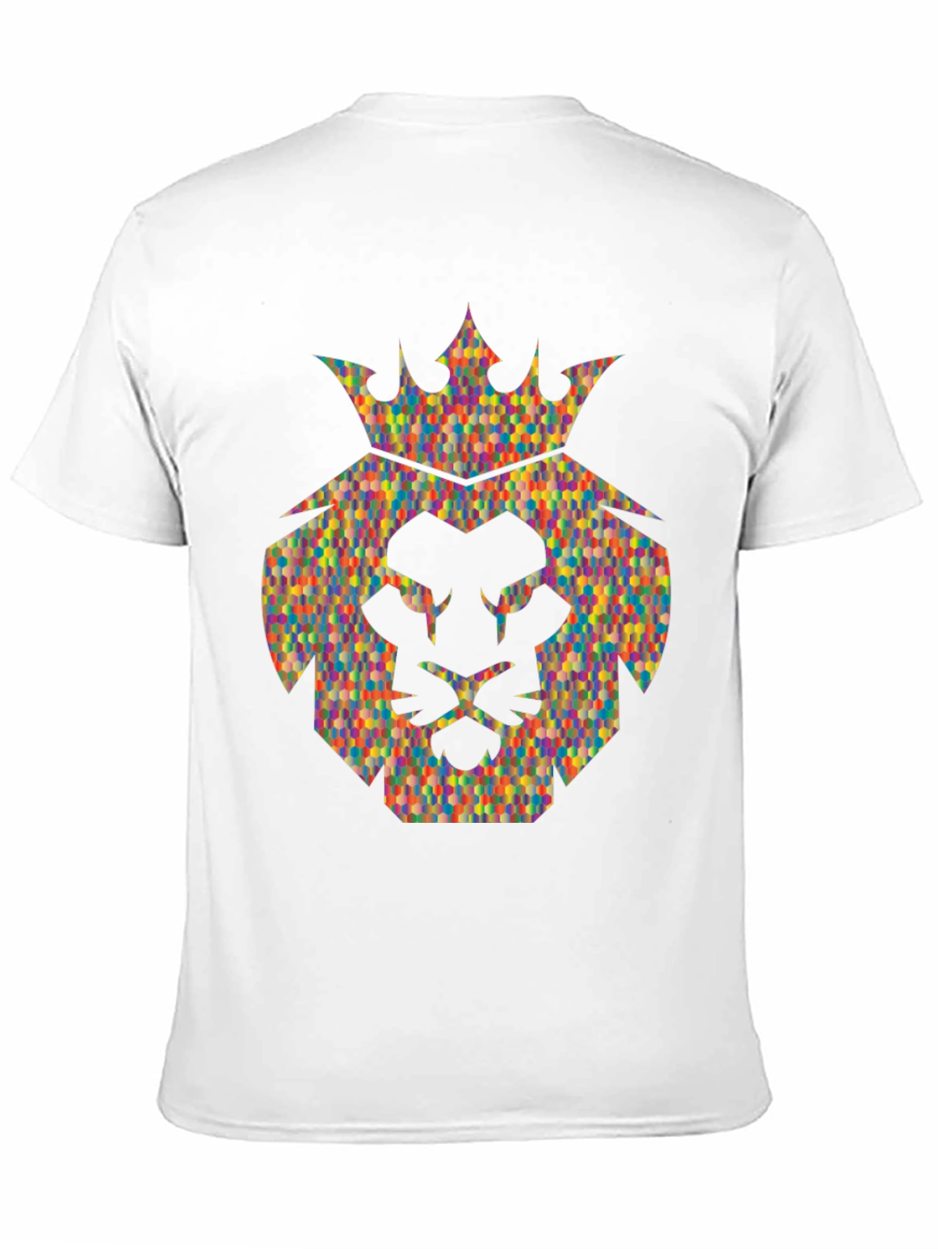 Lion Crown Graphic Tee - Stylish Mens Black T-Shirt