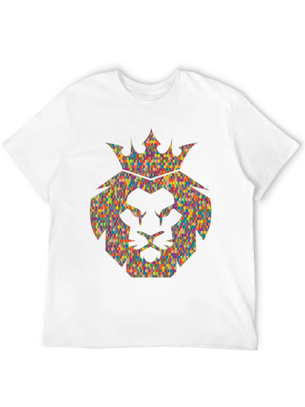 Lion Crown Graphic Tee - Stylish Mens Black T-Shirt