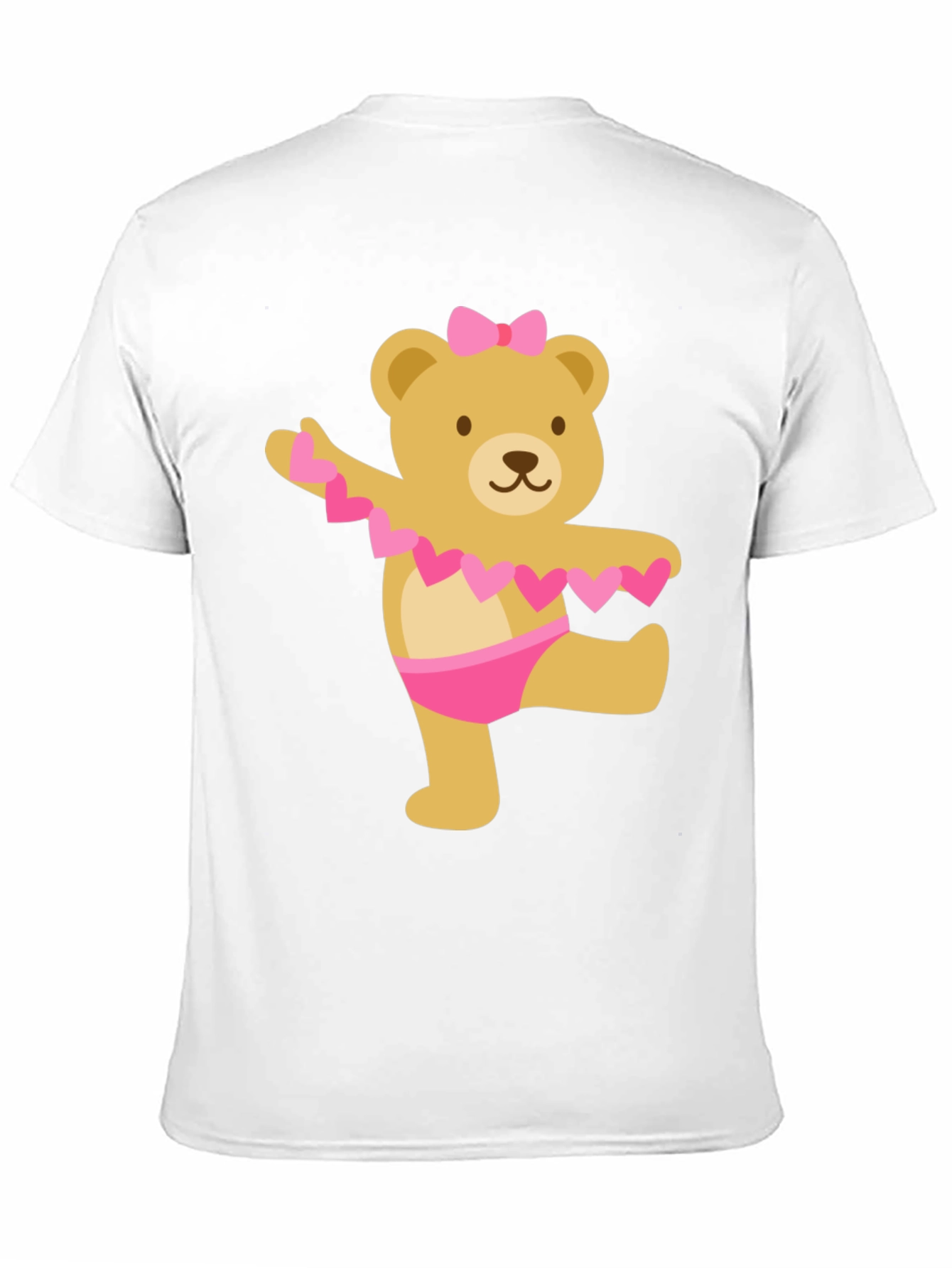 Cute Bear Ballet Dancer Black T-Shirt