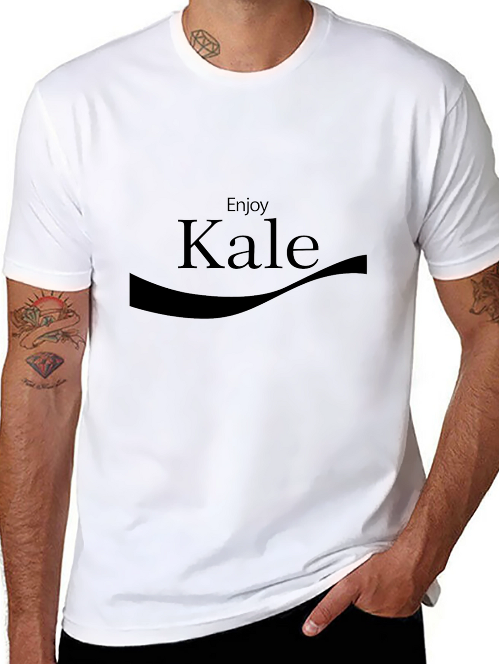 Enjoy Kale Graphic Tee - Black T-Shirt