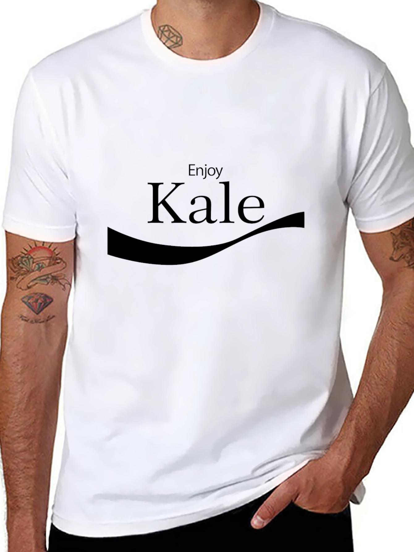 Enjoy Kale Graphic Tee - Black T-Shirt