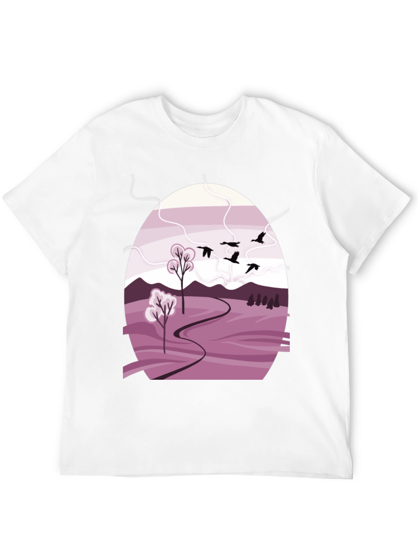 Nature Landscape Graphic Tee - Stylish Casual Wear