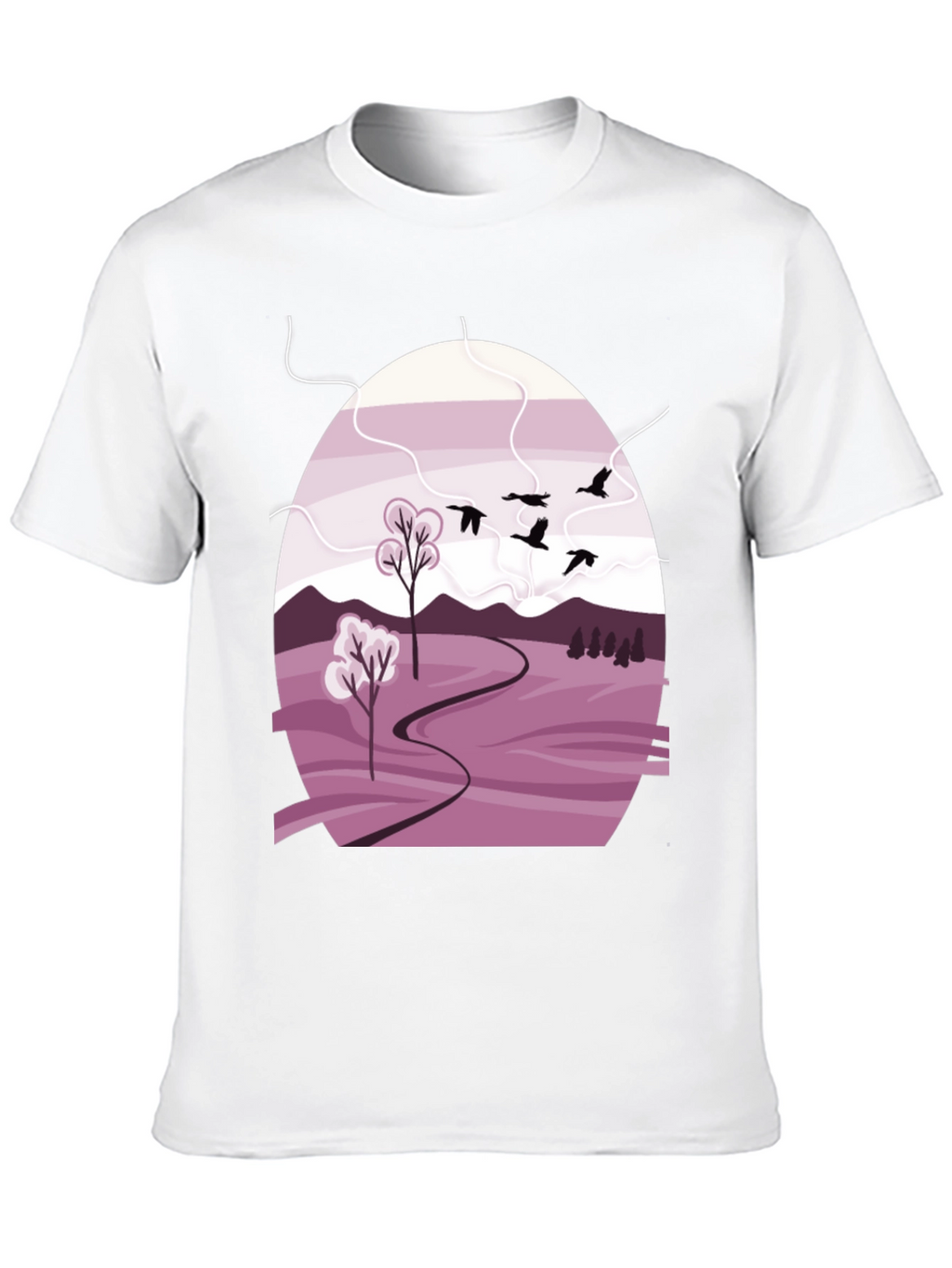 Nature Landscape Graphic Tee - Stylish Casual Wear