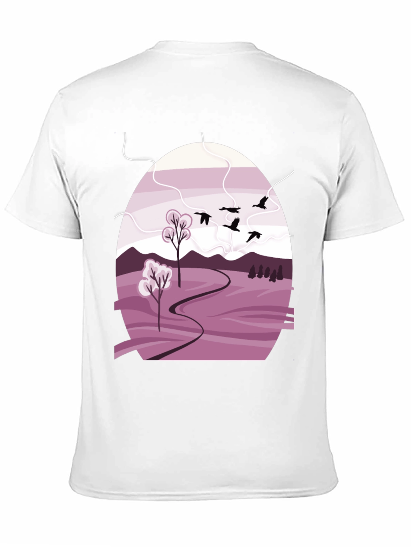 Nature Landscape Graphic Tee - Stylish Casual Wear