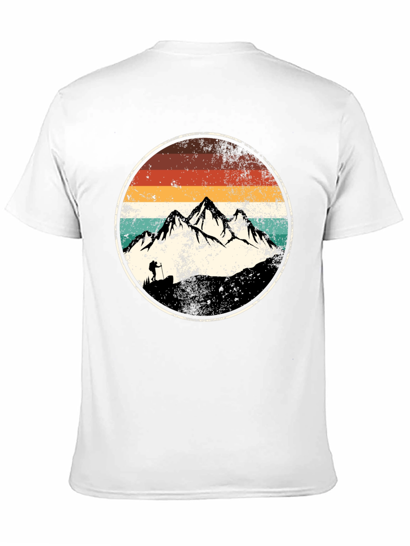 Vintage Mountain Hiker Graphic T-Shirt