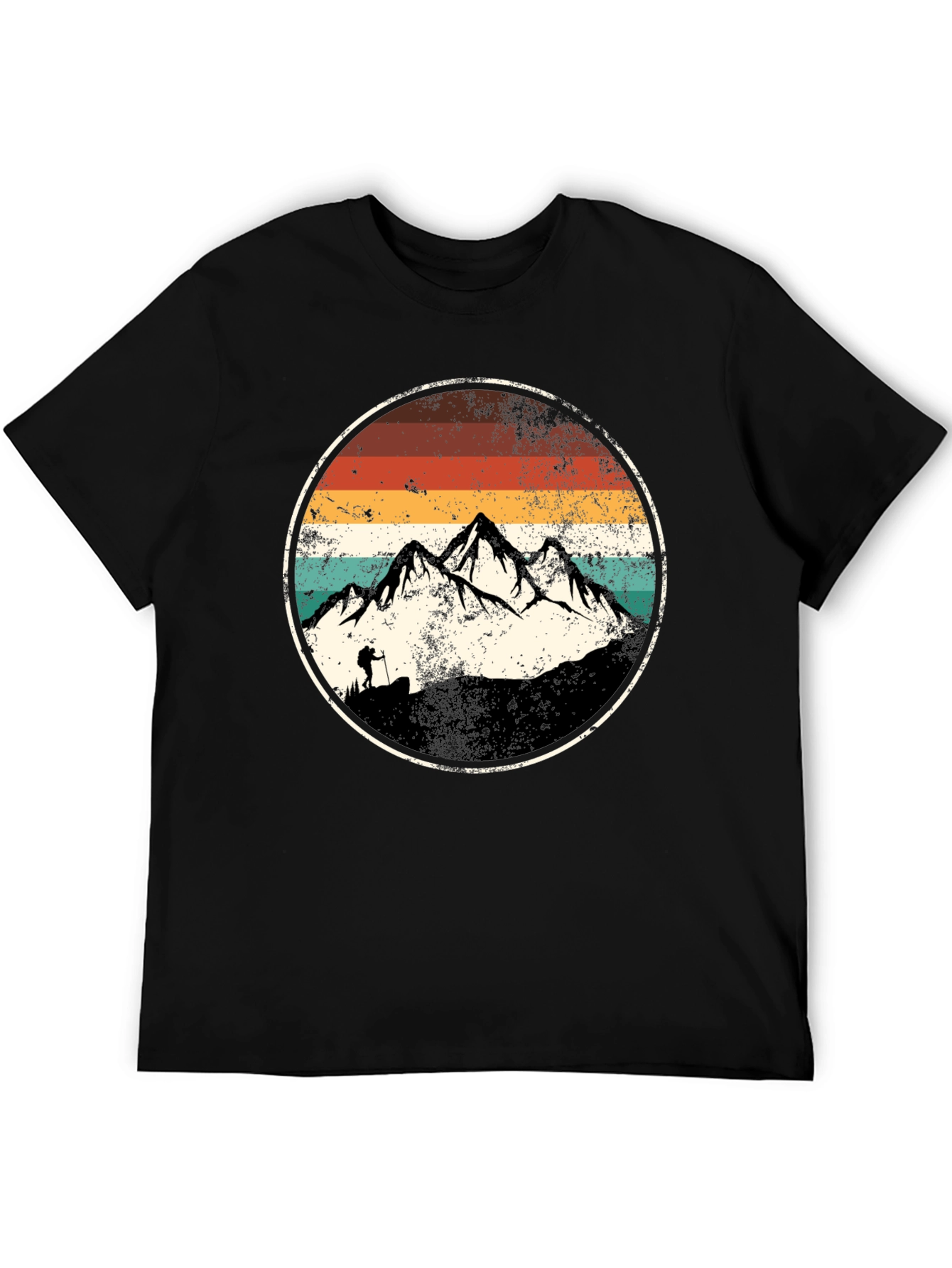 Vintage Mountain Hiker Graphic T-Shirt