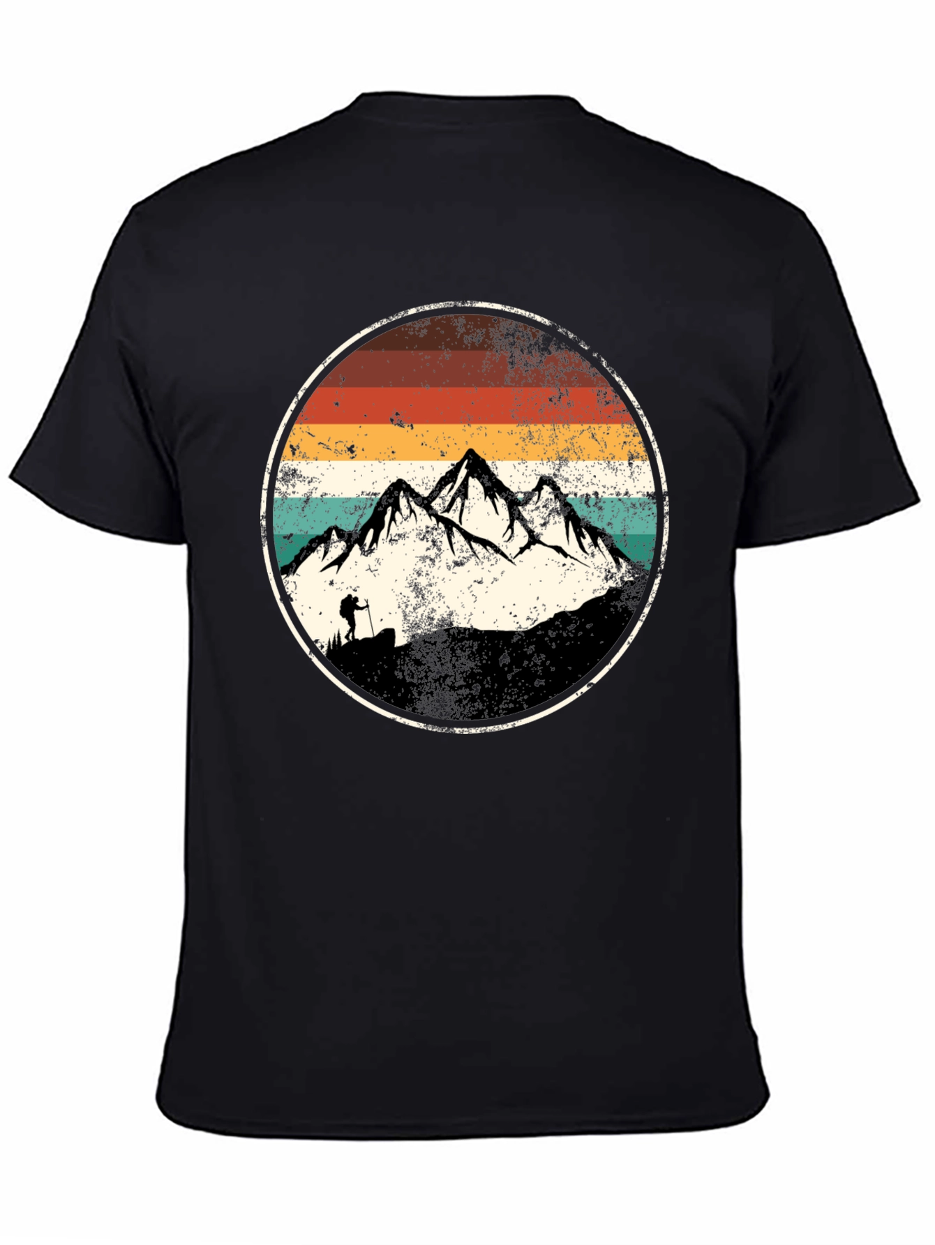 Vintage Mountain Hiker Graphic T-Shirt