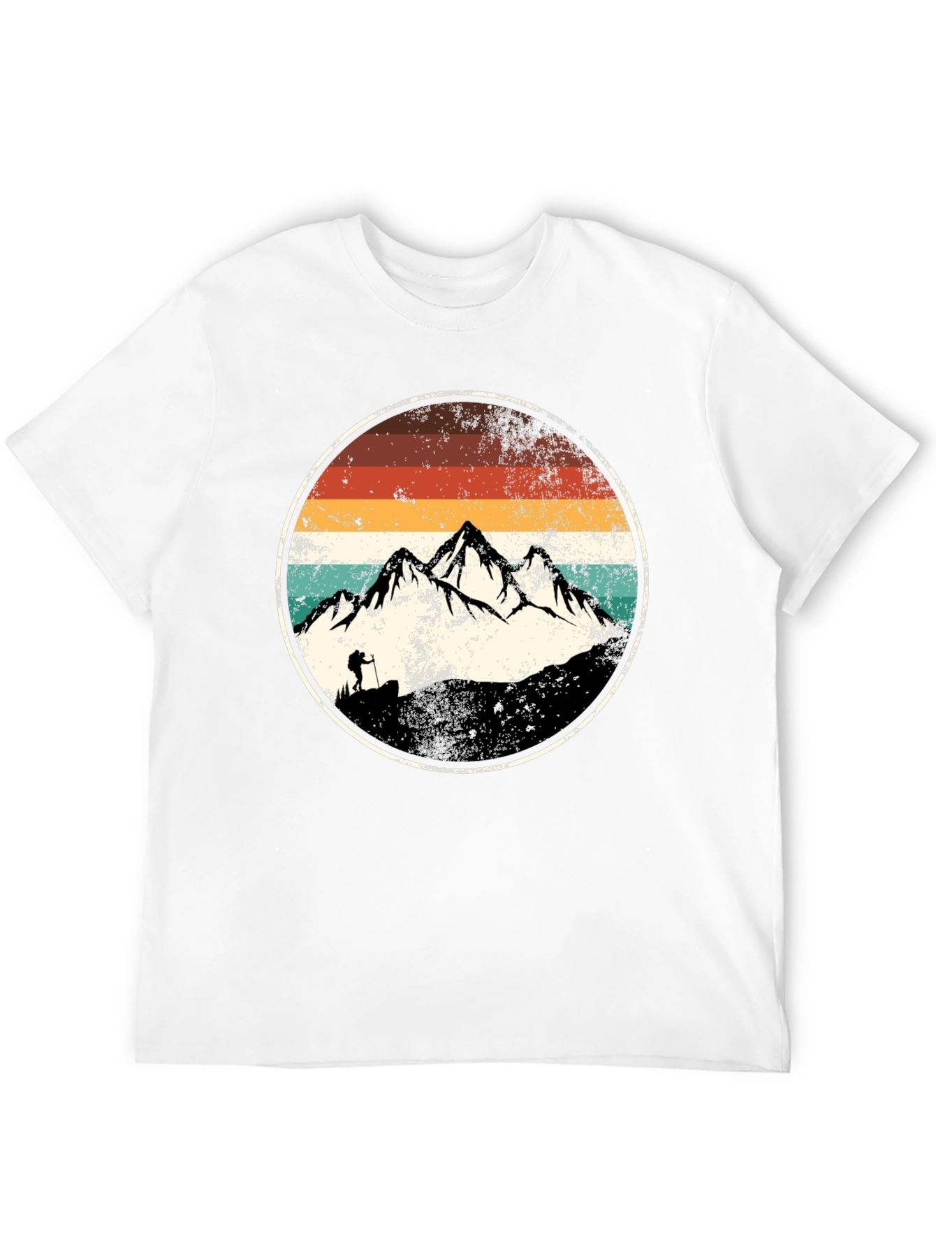 Vintage Mountain Hiker Graphic T-Shirt