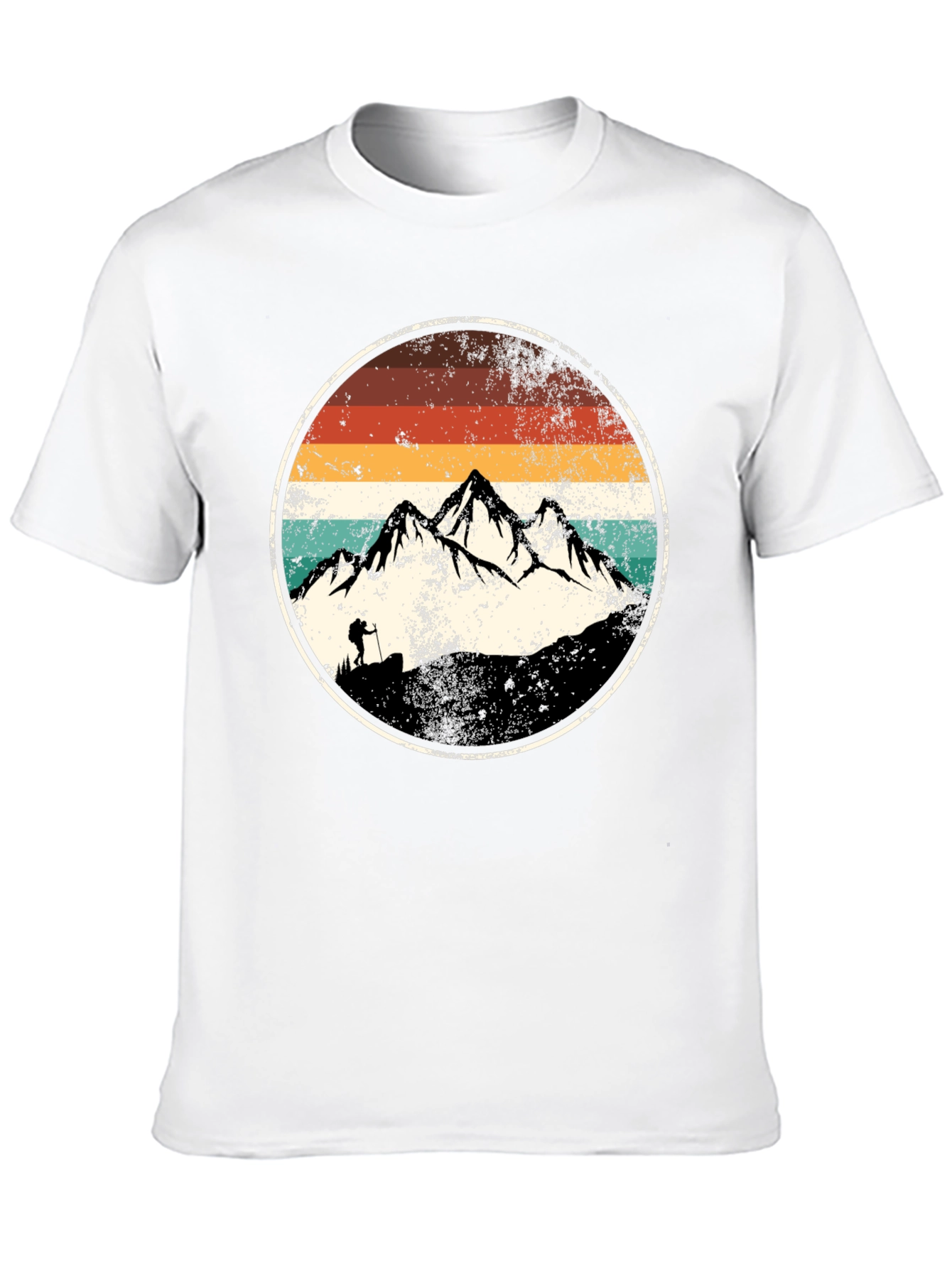 Vintage Mountain Hiker Graphic T-Shirt