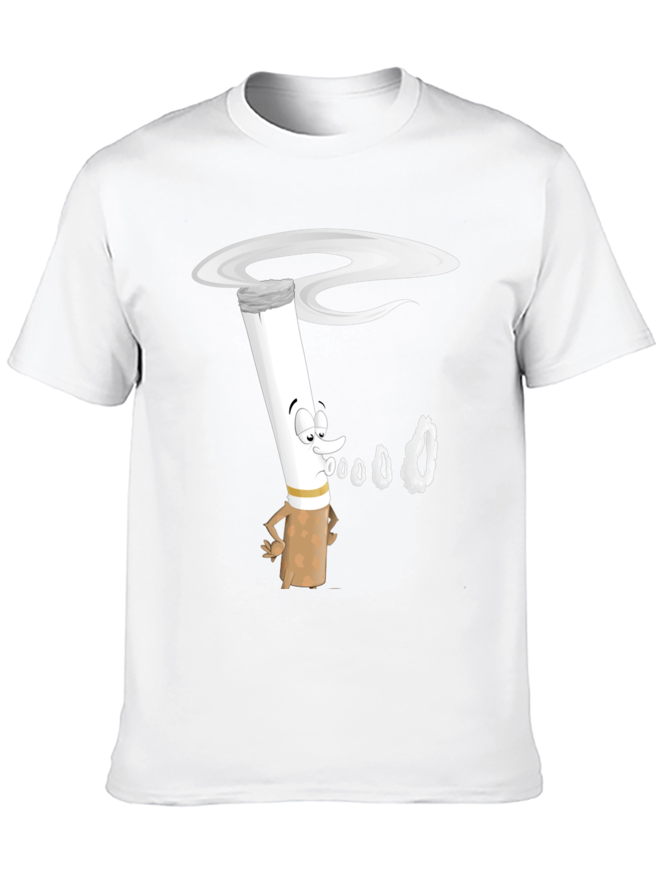 Cartoon Cigarette T-Shirt - Unique Graphic Tee