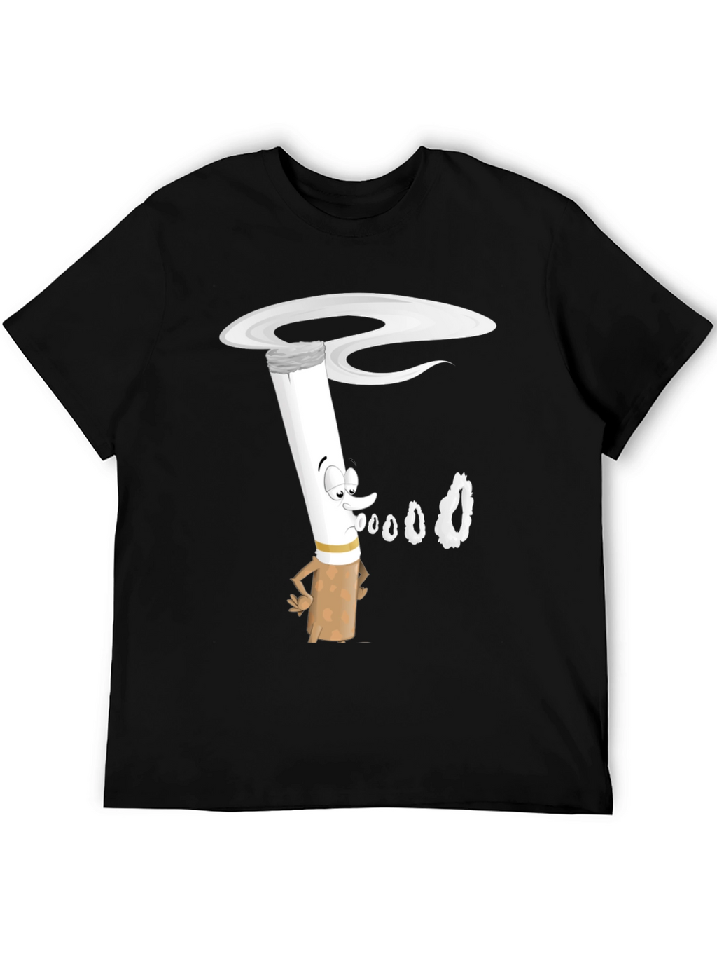 Cartoon Cigarette T-Shirt - Unique Graphic Tee