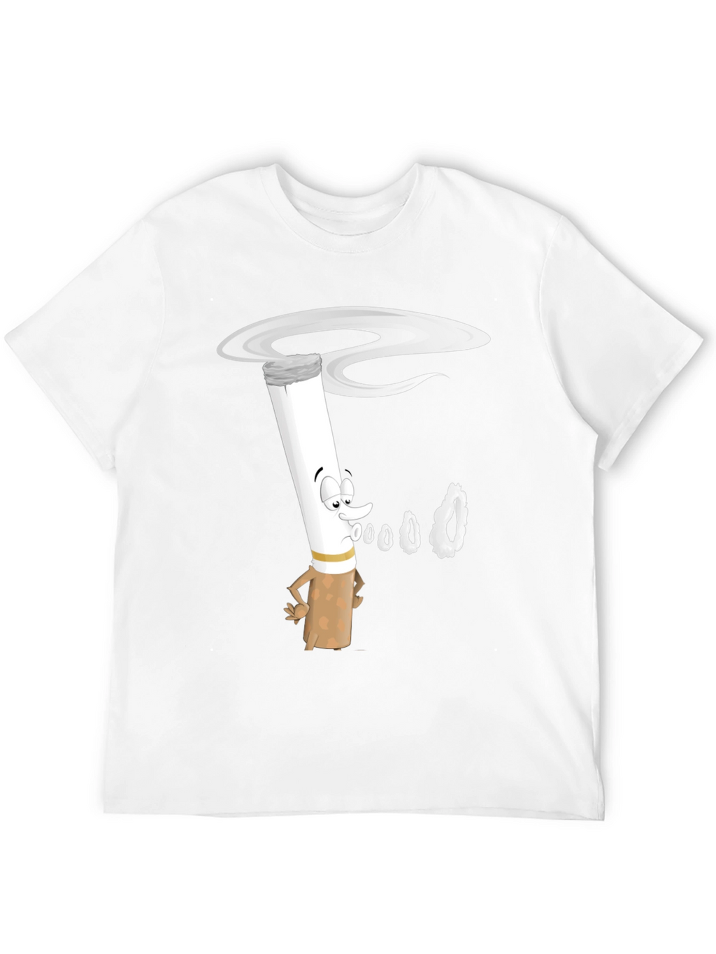 Cartoon Cigarette T-Shirt - Unique Graphic Tee
