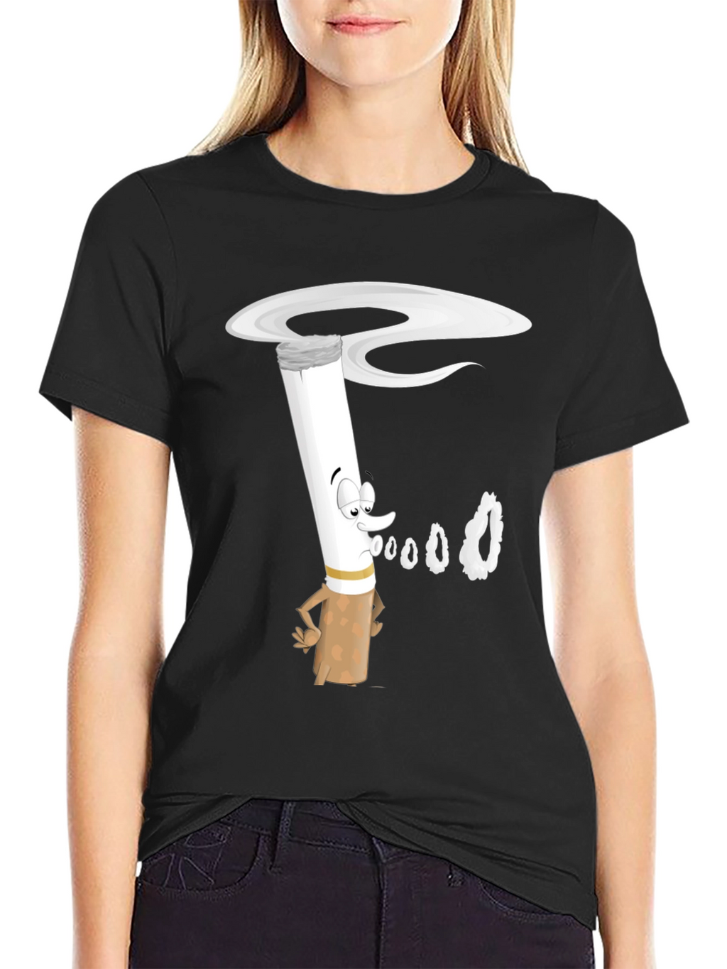 Cartoon Cigarette T-Shirt - Unique Graphic Tee