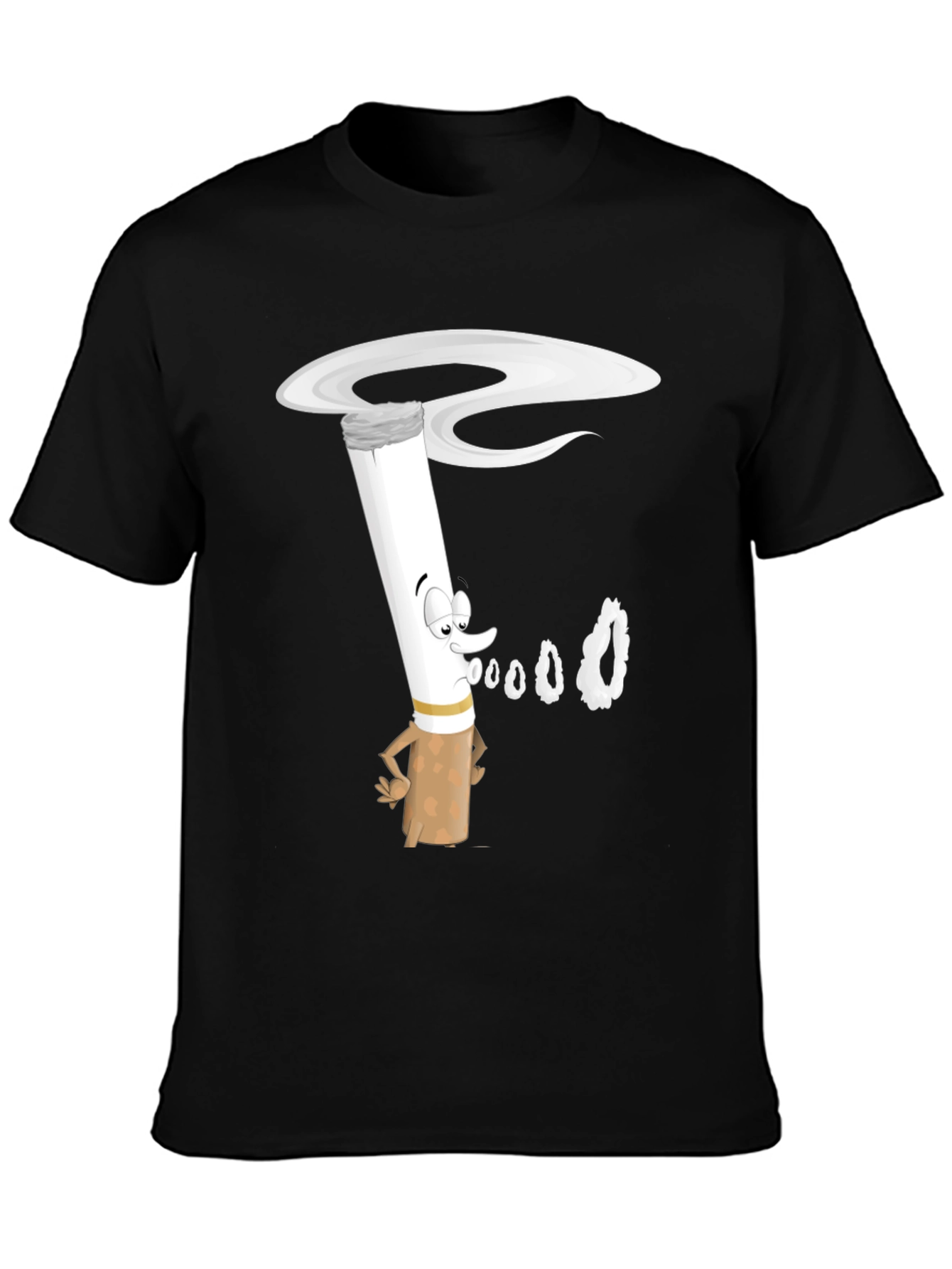 Cartoon Cigarette T-Shirt - Unique Graphic Tee