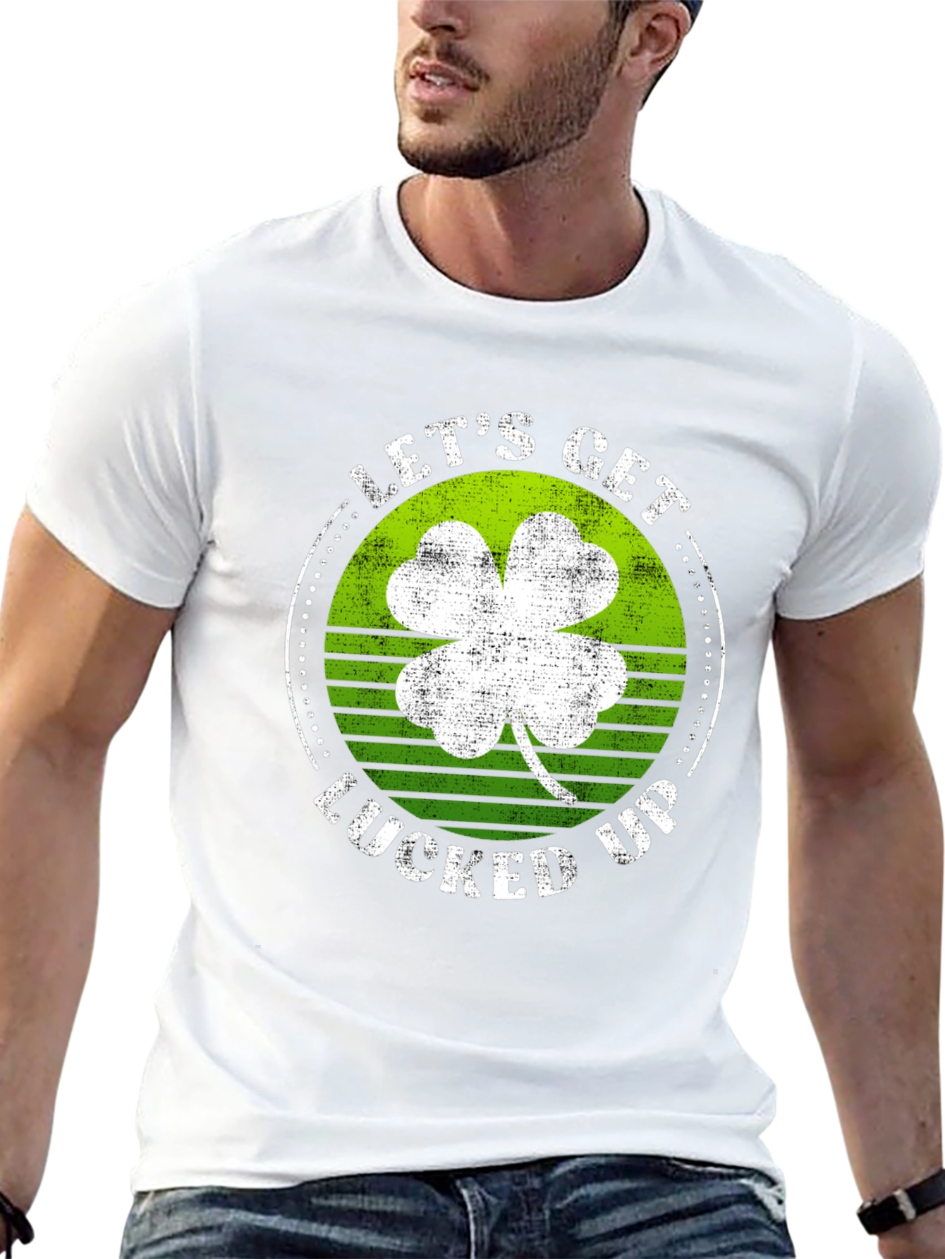 Lets Get Lucked Up St. Patricks Day Graphic Tee