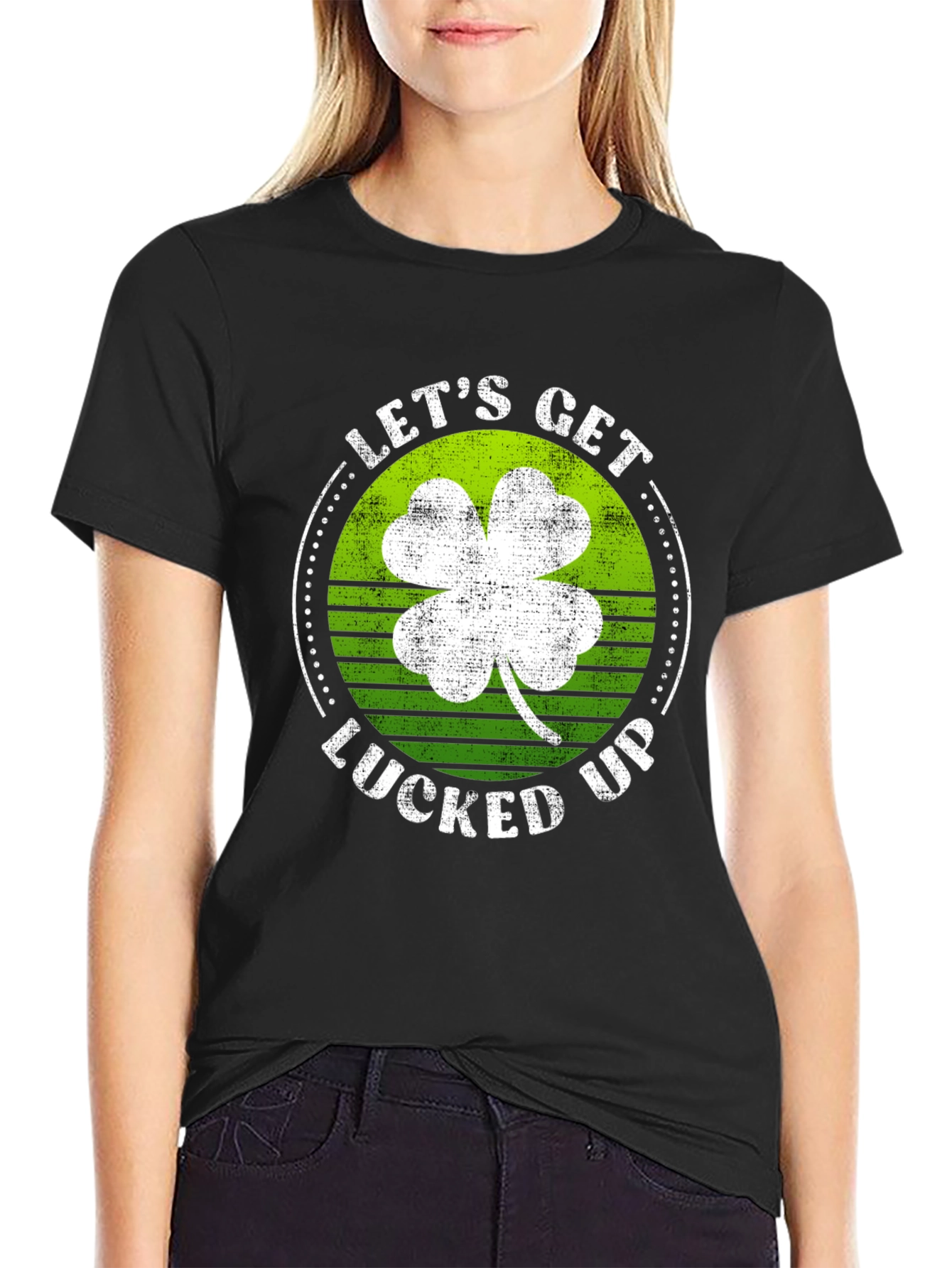 Lets Get Lucked Up St. Patricks Day Graphic Tee