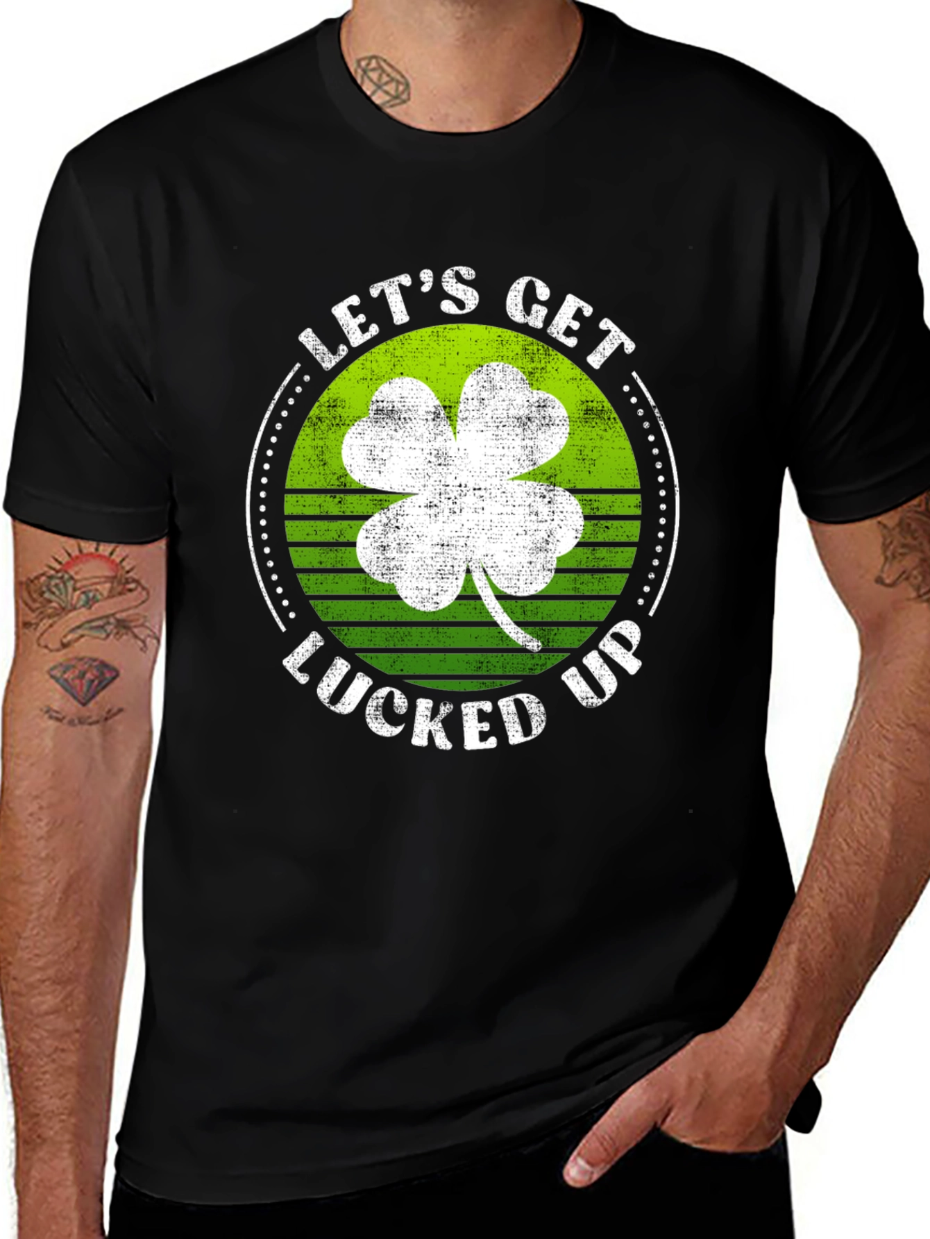Lets Get Lucked Up St. Patricks Day Graphic Tee