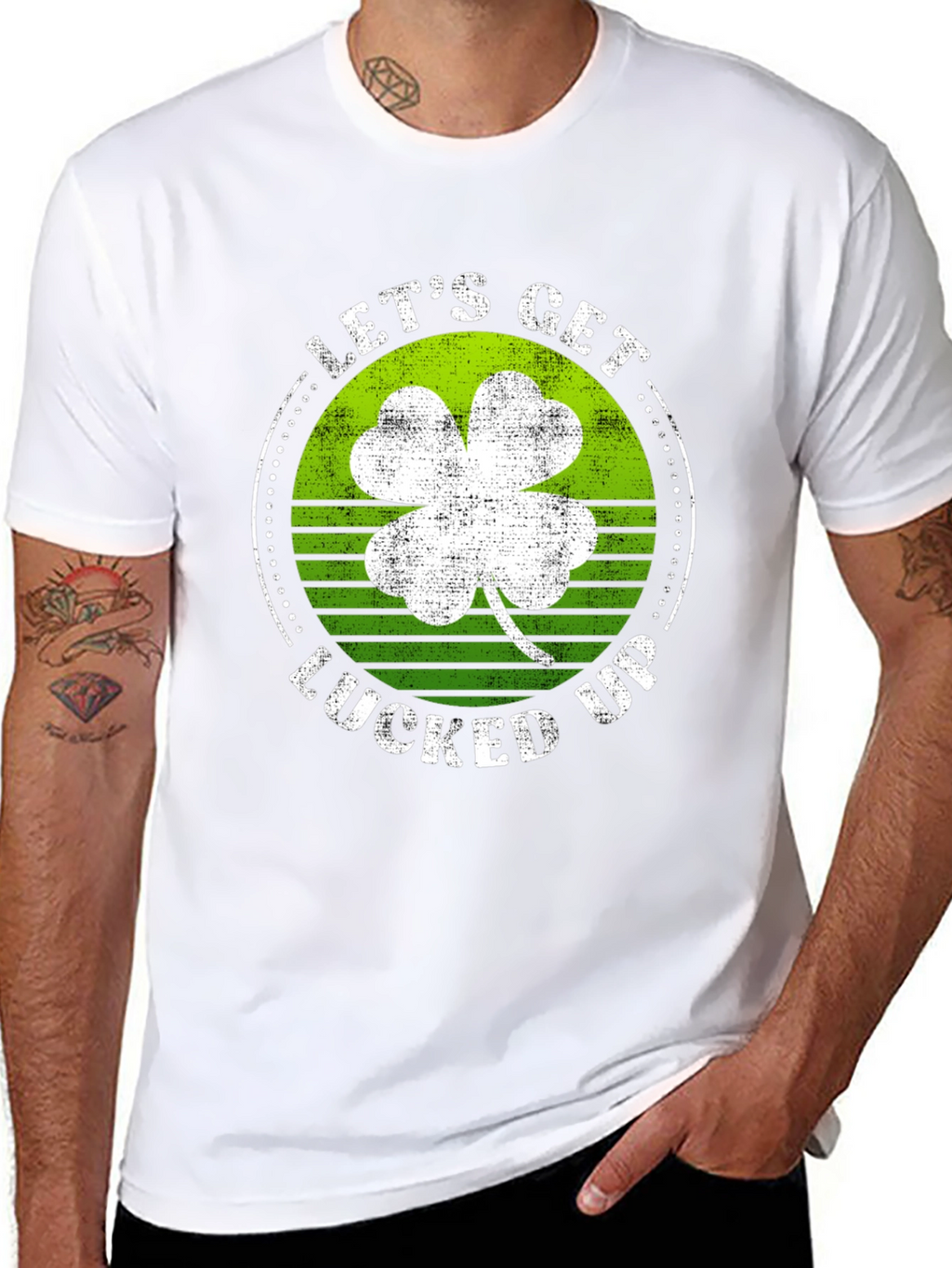 Lets Get Lucked Up St. Patricks Day Graphic Tee