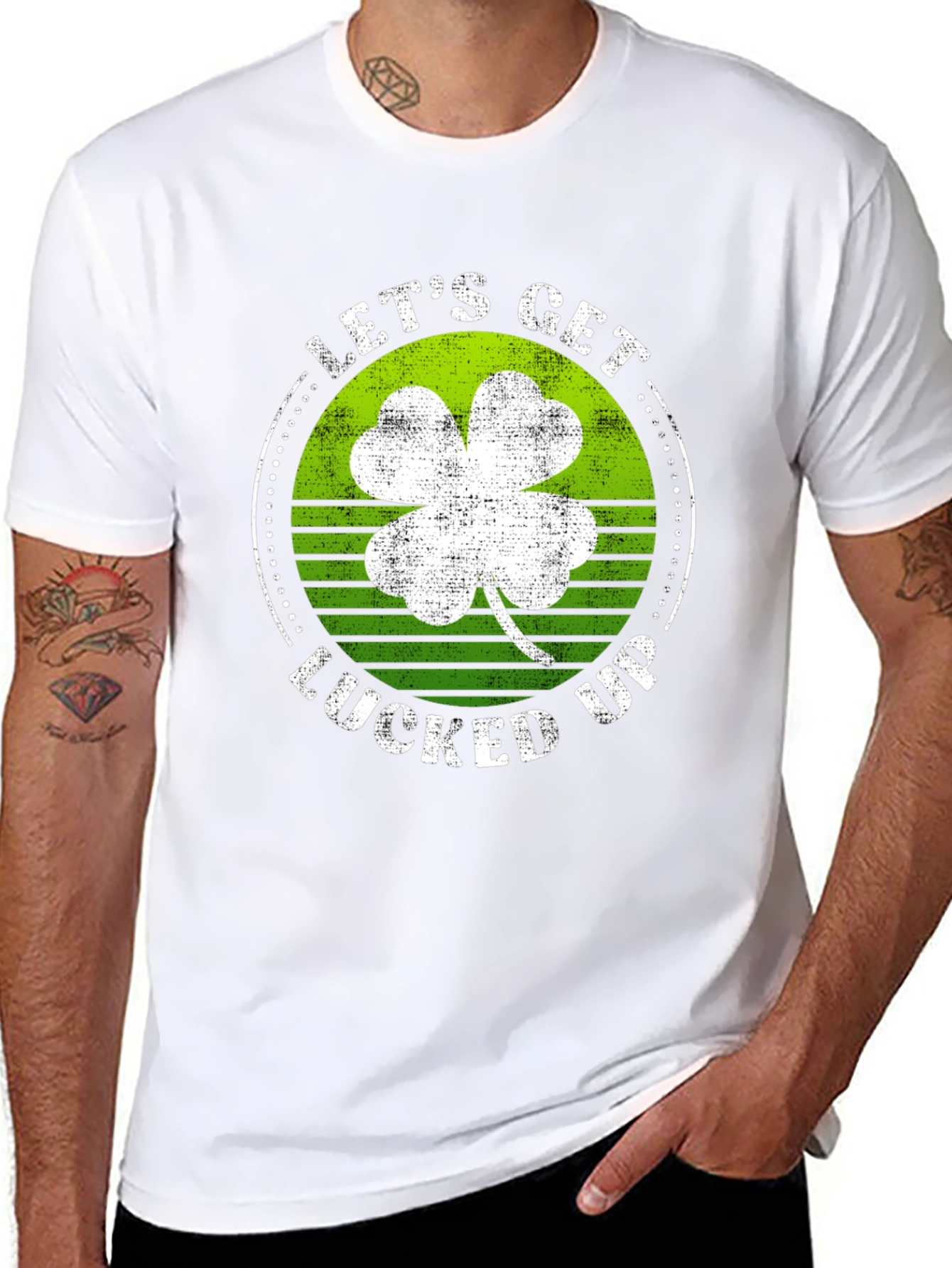Lets Get Lucked Up St. Patricks Day Graphic Tee