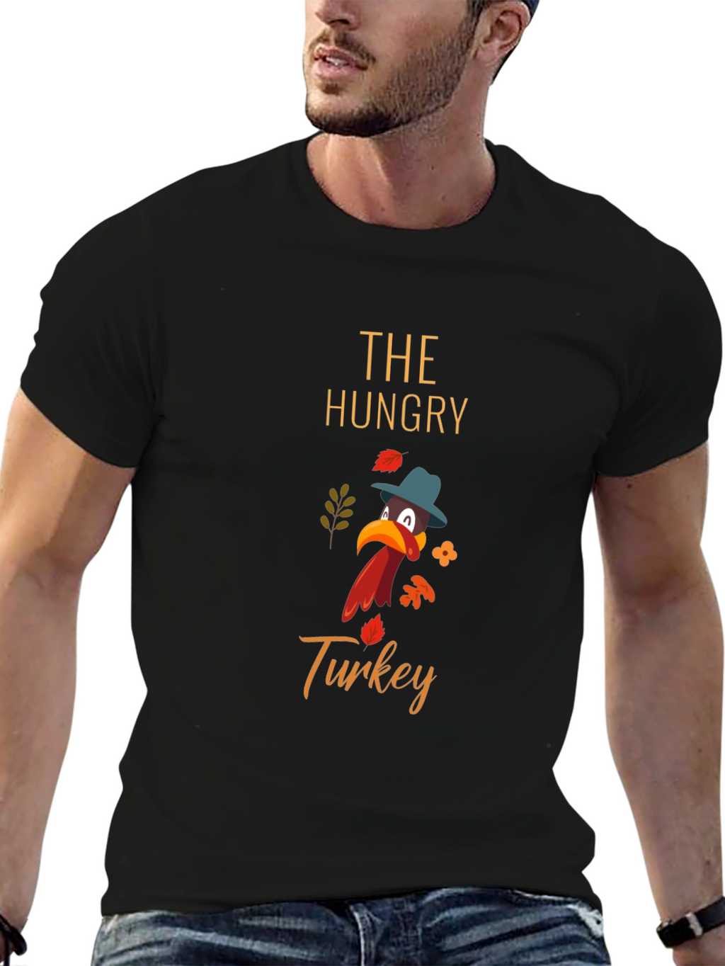 Hungry Turkey Thanksgiving Graphic Tee