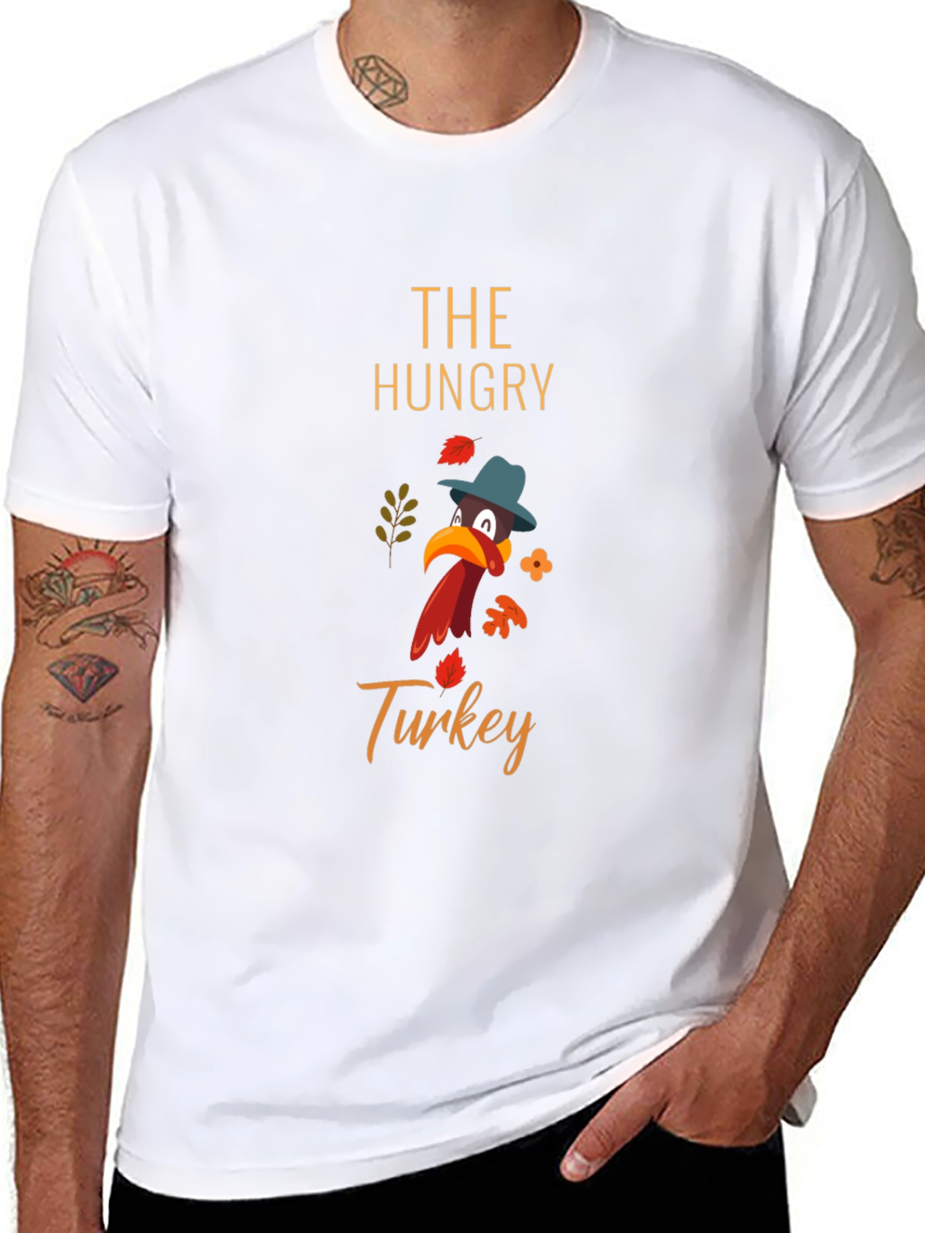 Hungry Turkey Thanksgiving Graphic Tee